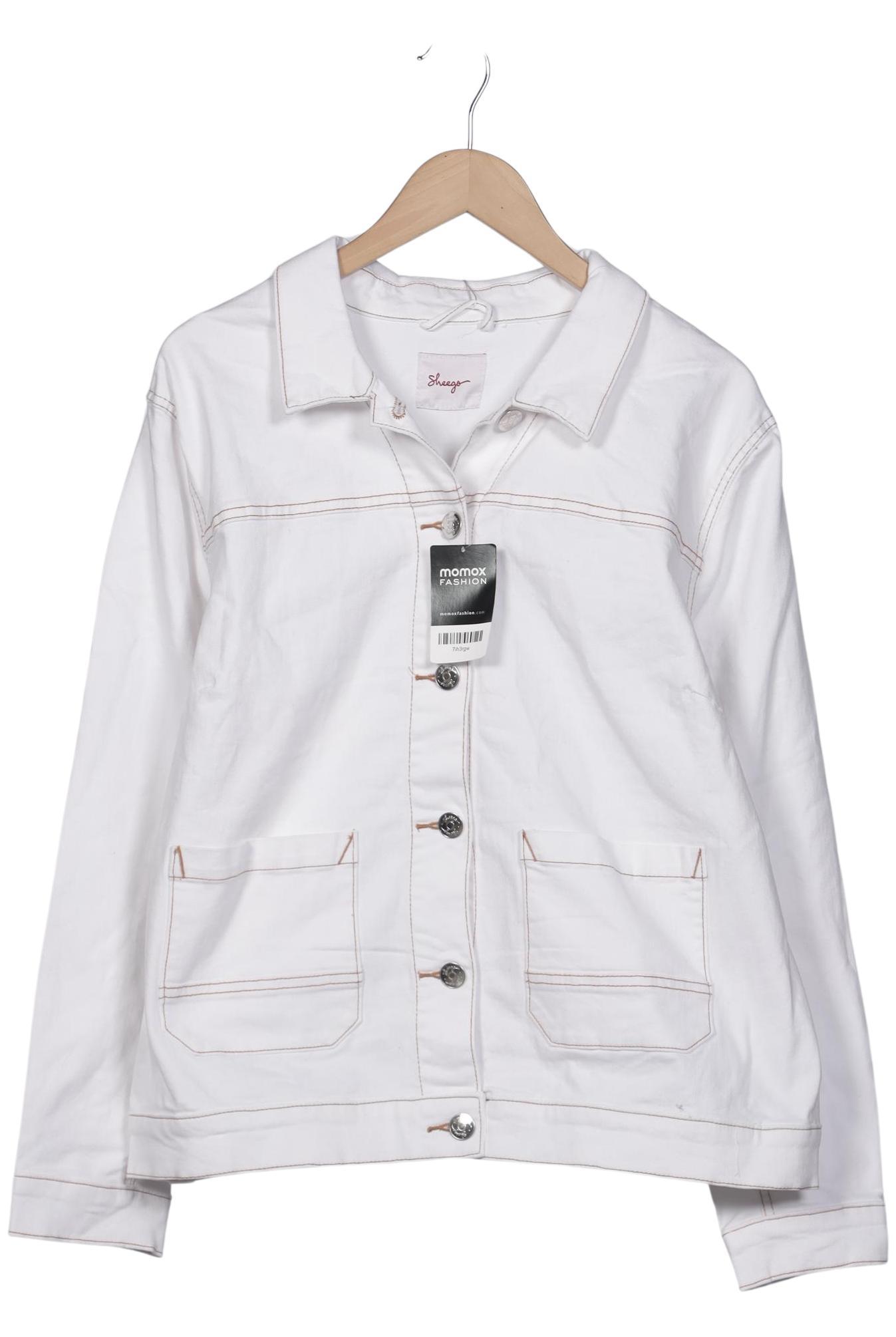 

sheego Damen Jacke, weiß, Gr. 50