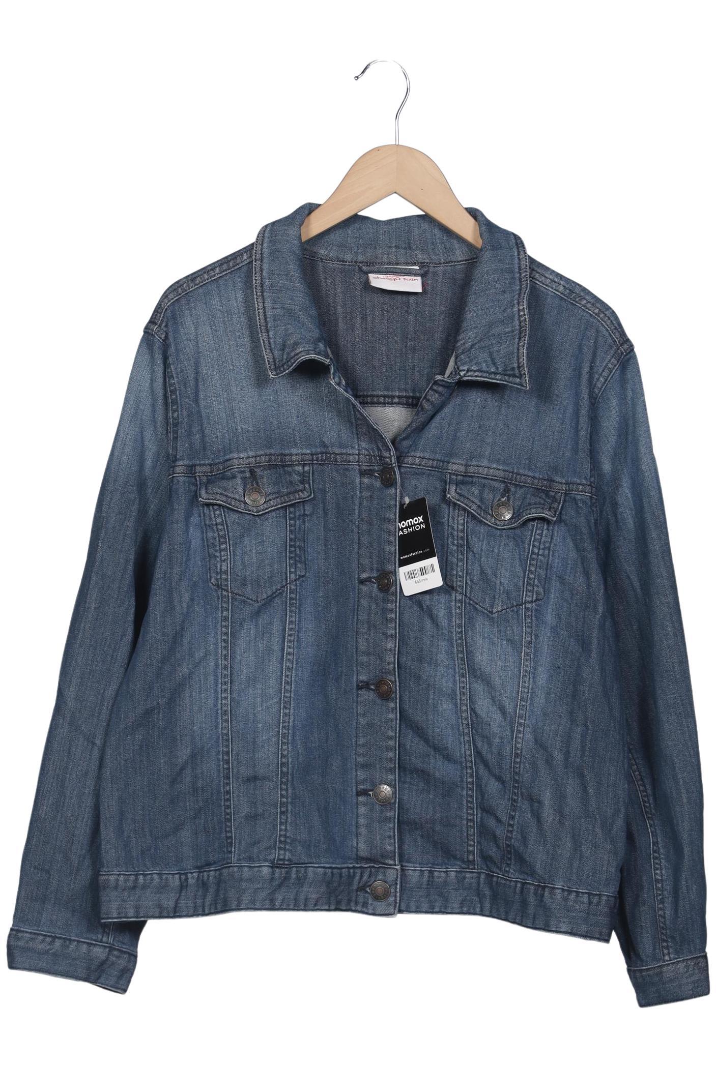 

sheego Damen Jacke, blau, Gr. 52