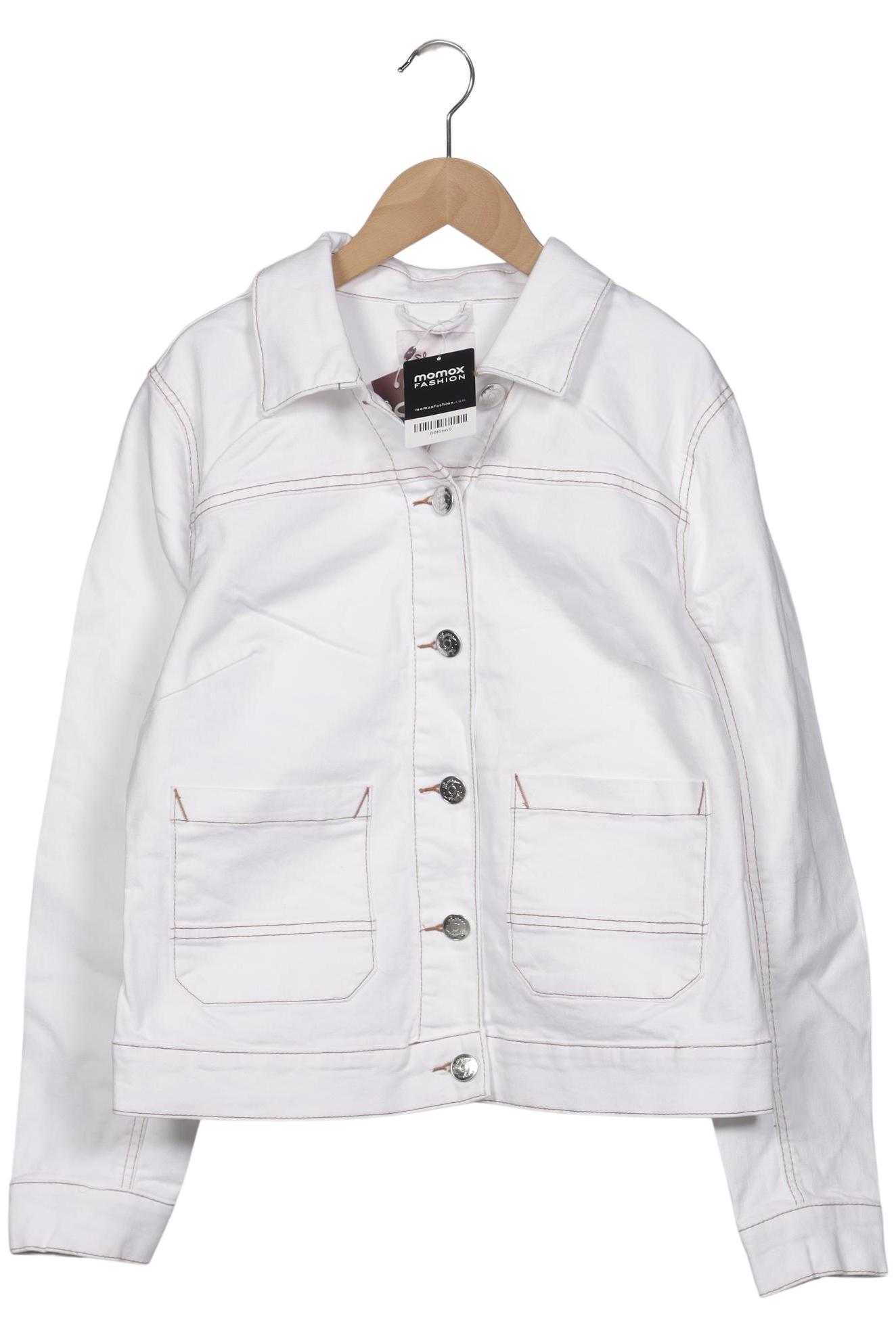 

sheego Damen Jacke, weiß, Gr. 40