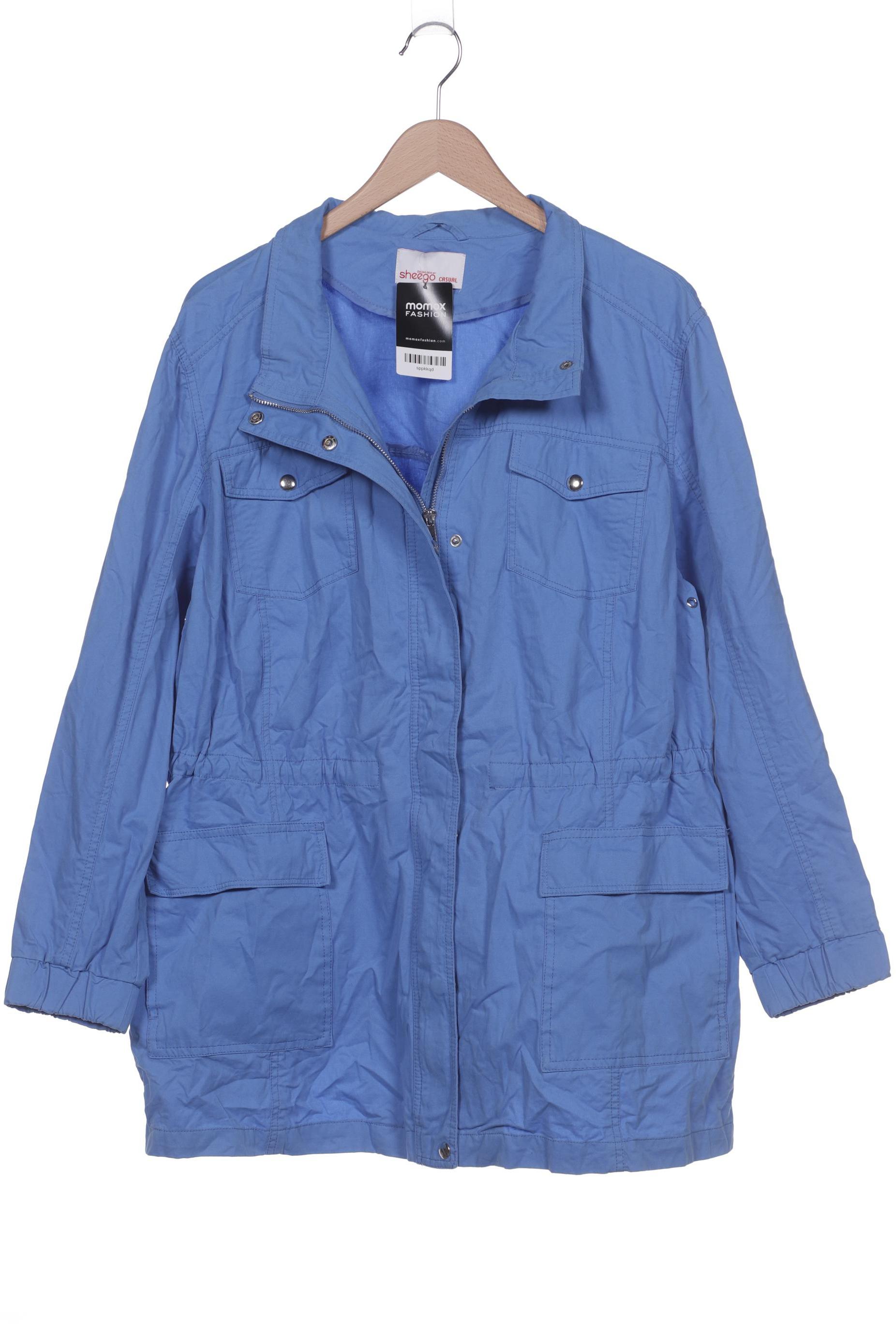 

sheego Damen Jacke, blau, Gr. 52