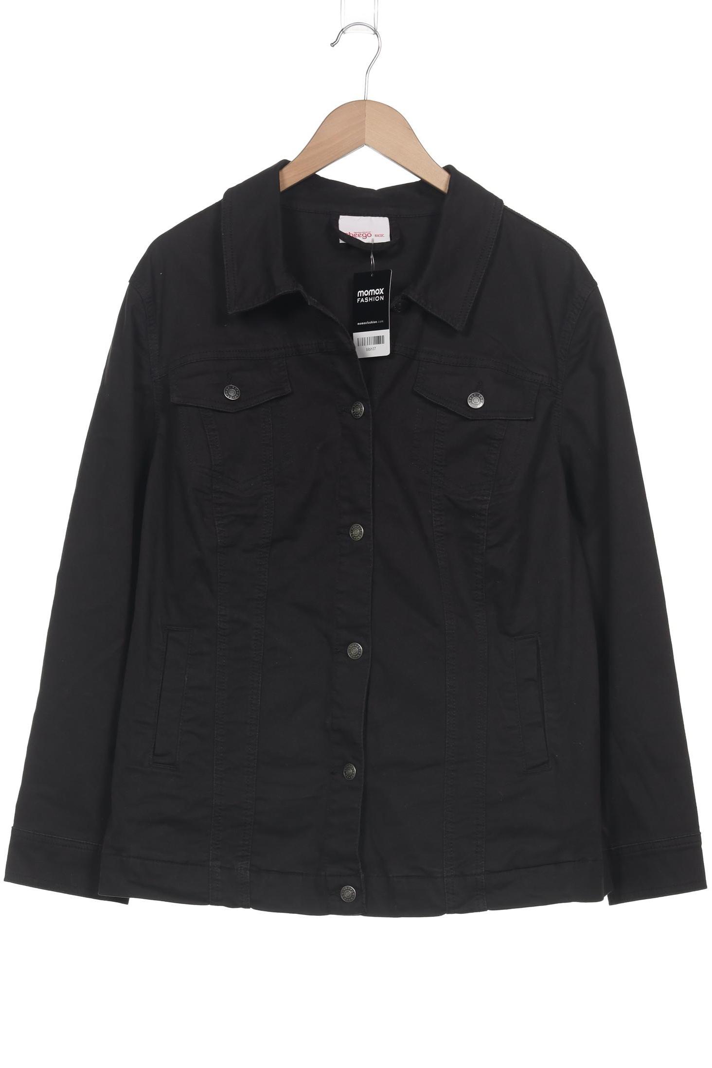 

sheego Damen Jacke, schwarz, Gr. 44