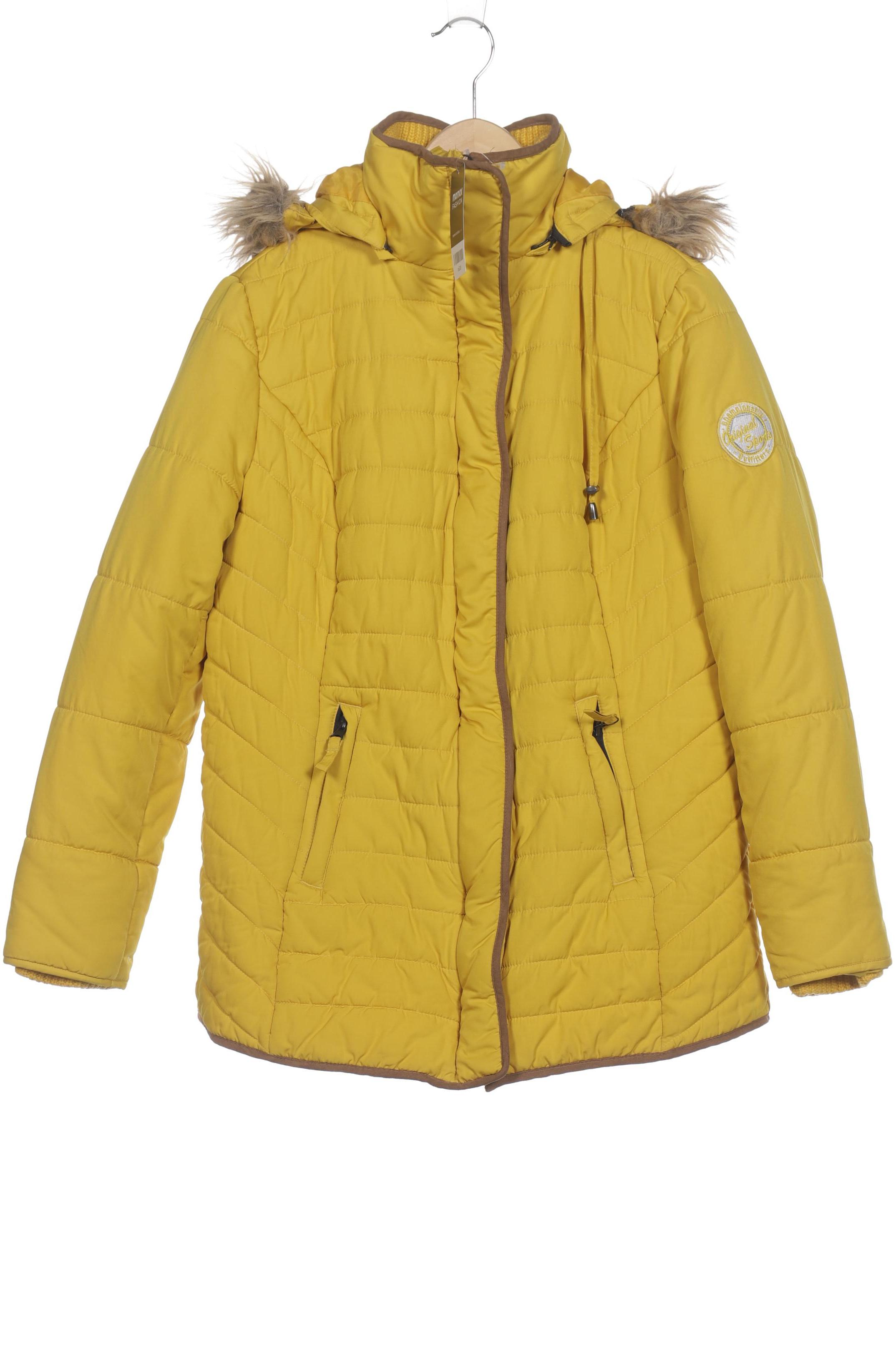 

sheego Damen Jacke, gelb, Gr. 42