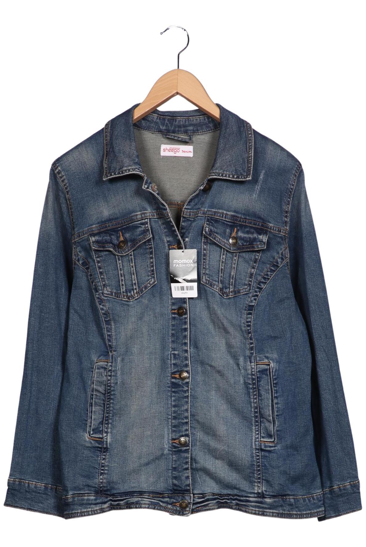 

sheego Damen Jacke, blau, Gr. 48