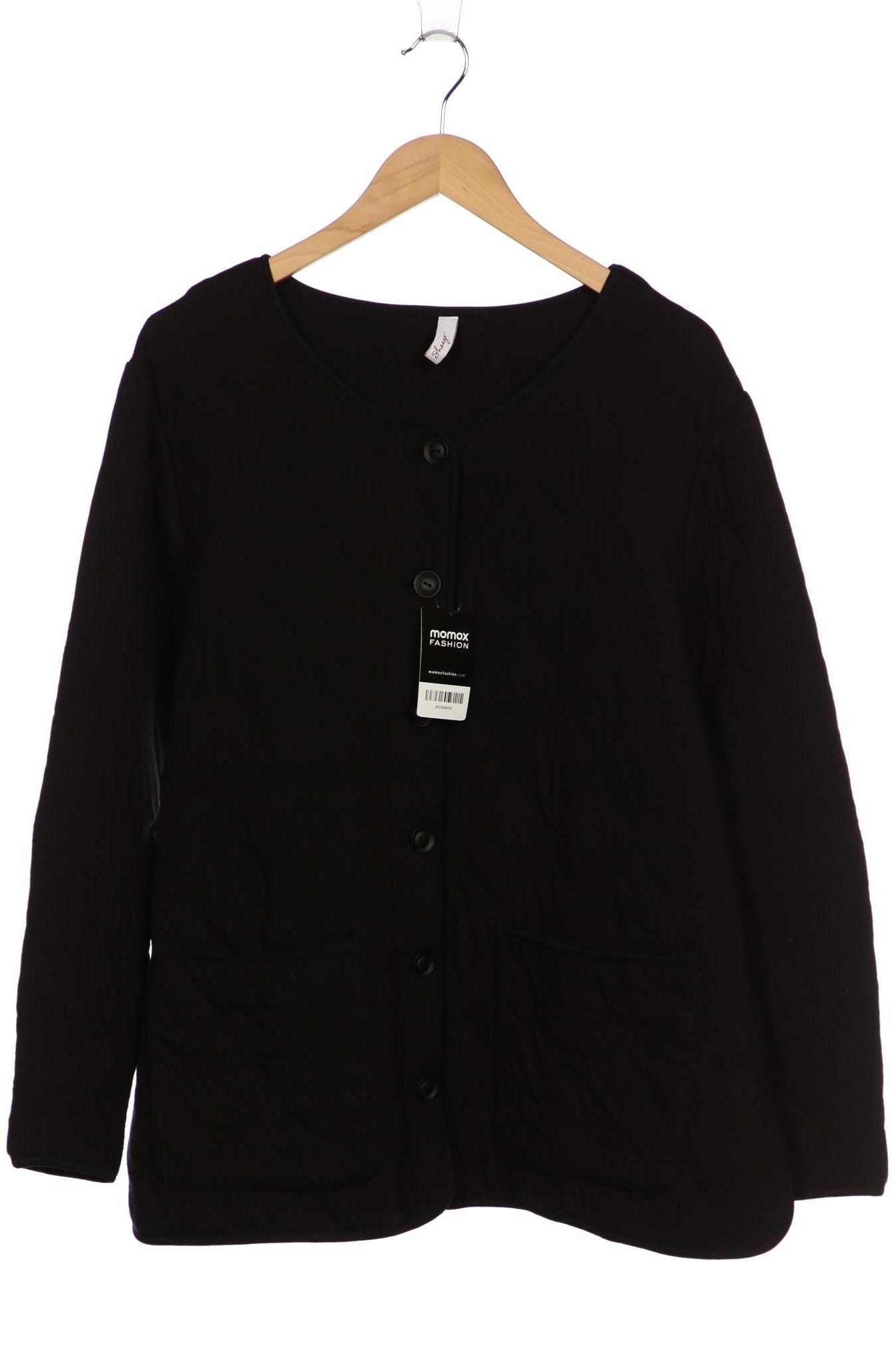 

sheego Damen Jacke, schwarz, Gr. 48