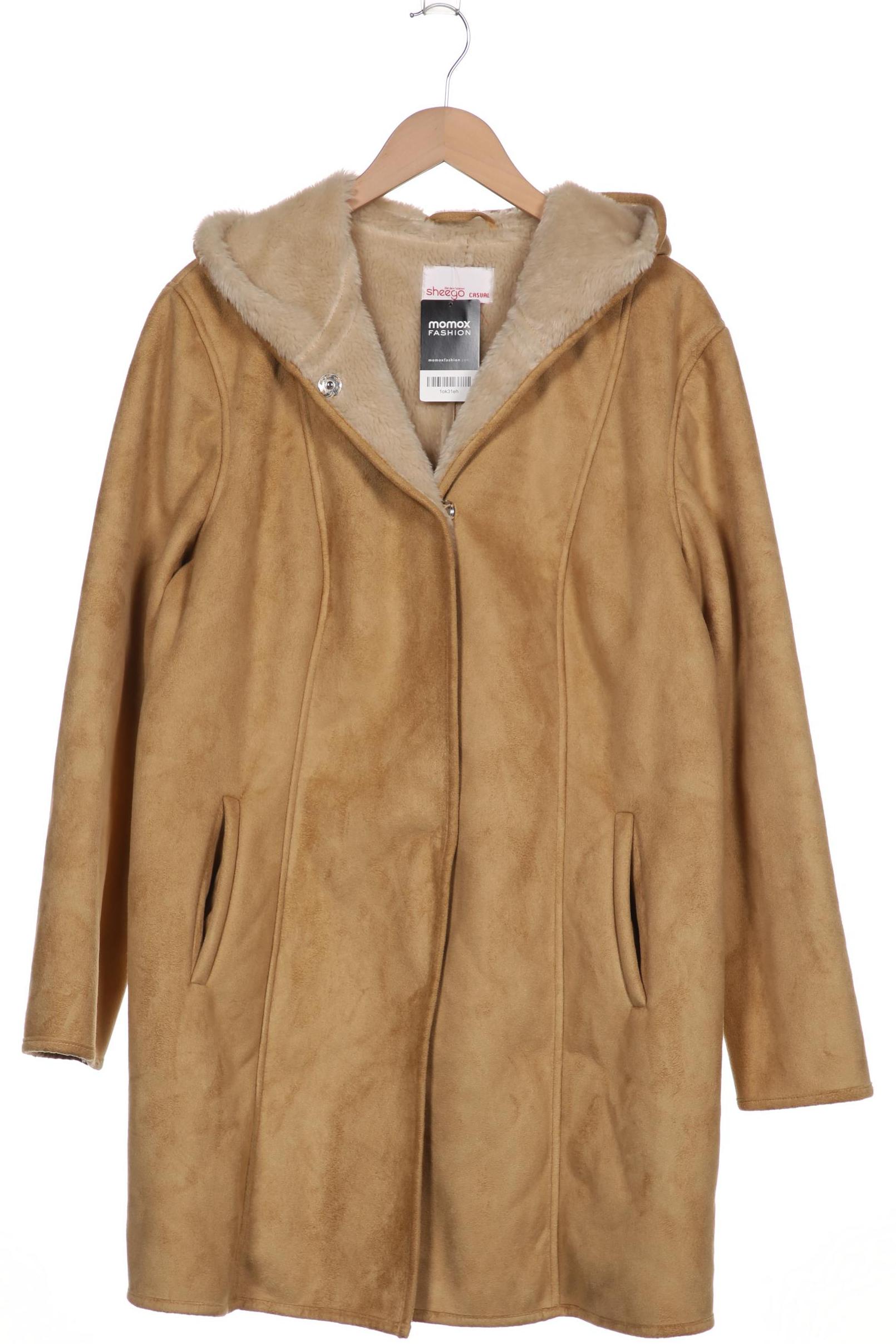

sheego Damen Jacke, beige, Gr. 46