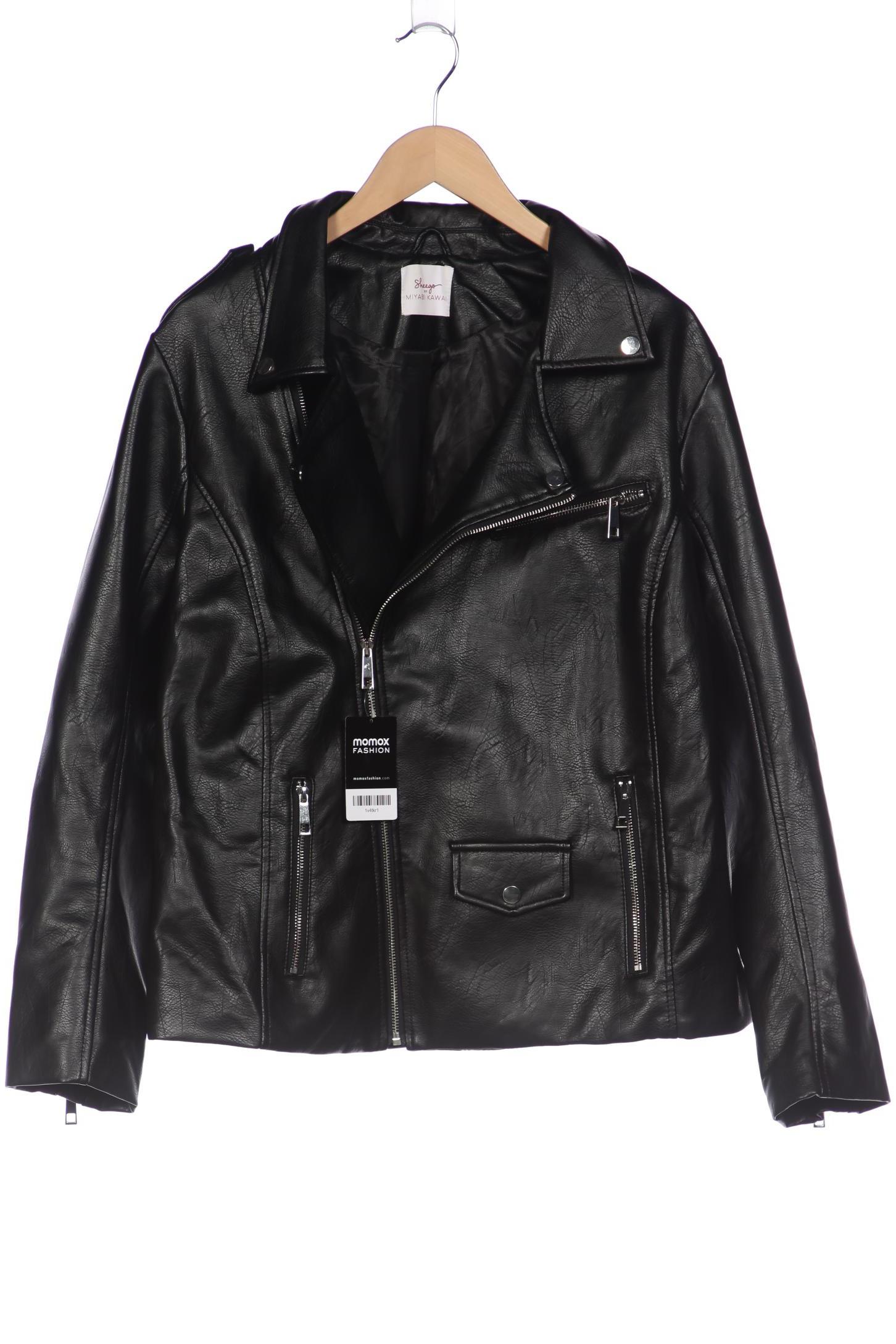 

sheego Damen Jacke, schwarz, Gr. 50