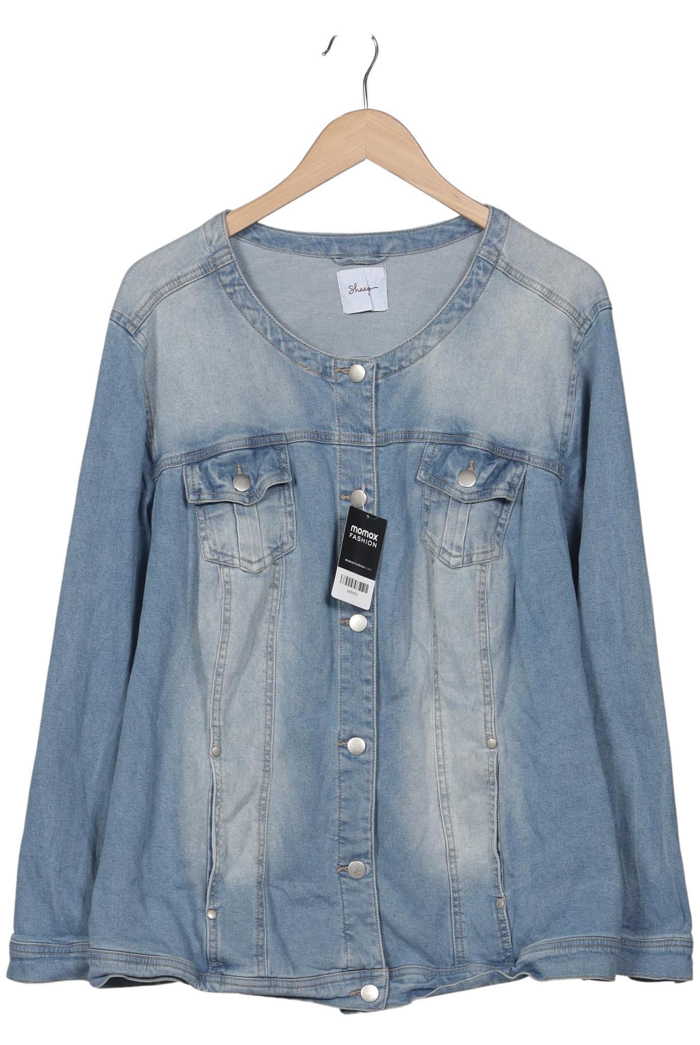 

sheego Damen Jacke, hellblau, Gr. 52