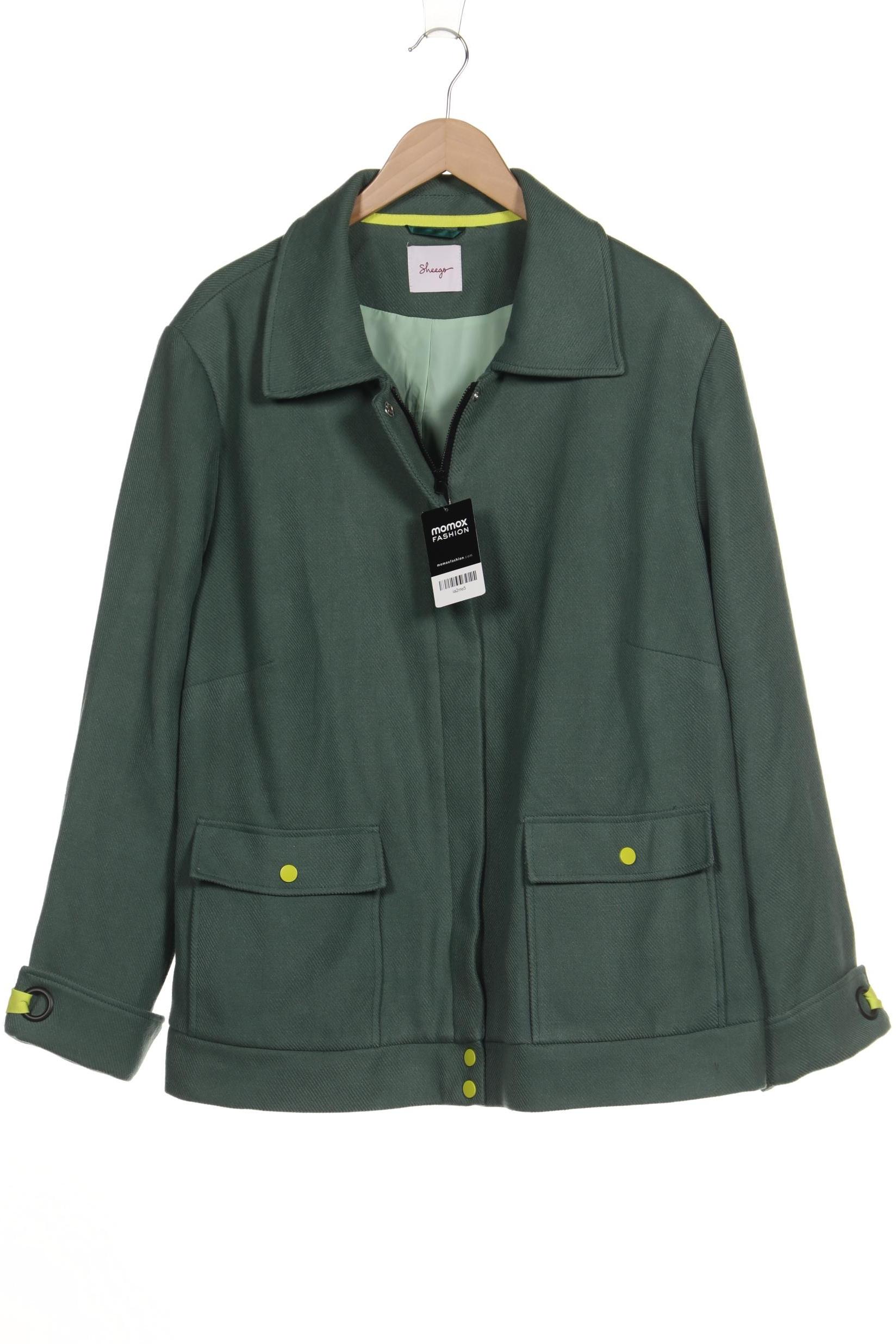

sheego Damen Jacke, grün, Gr. 52