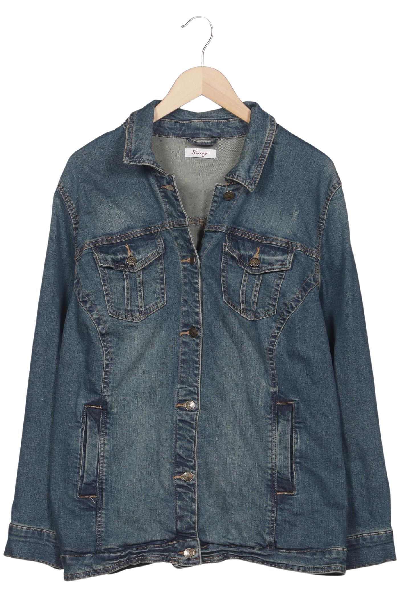 

sheego Damen Jacke, blau, Gr. 50