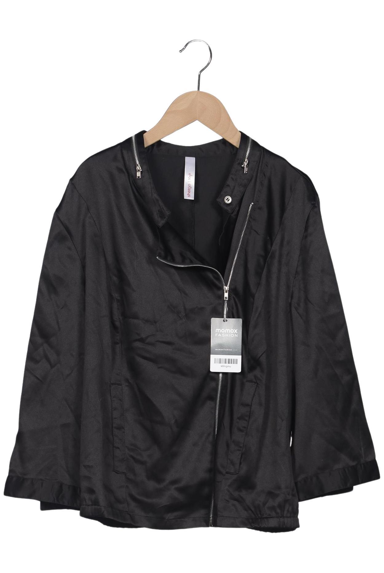 

sheego Damen Jacke, schwarz, Gr. 46