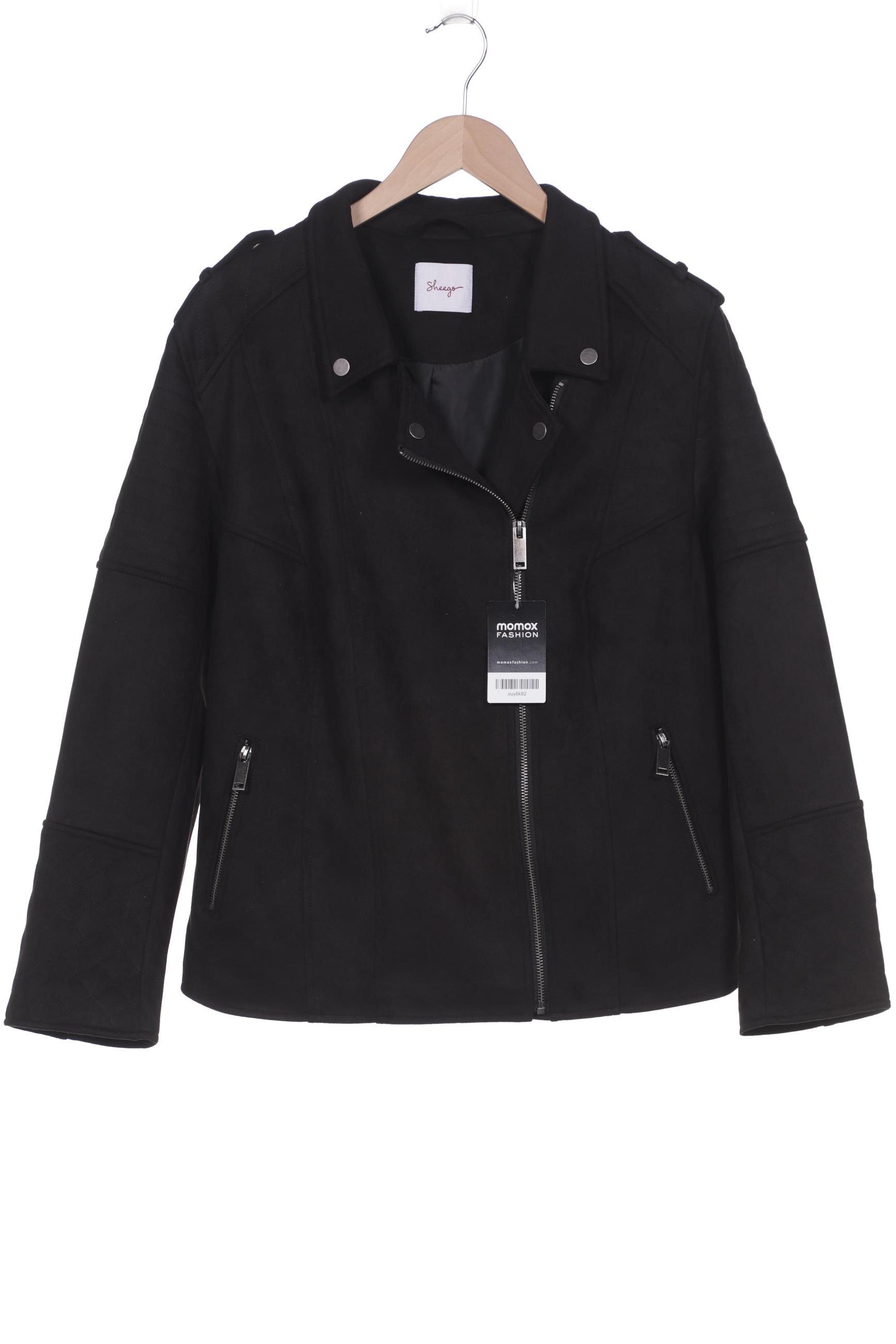 

sheego Damen Jacke, schwarz