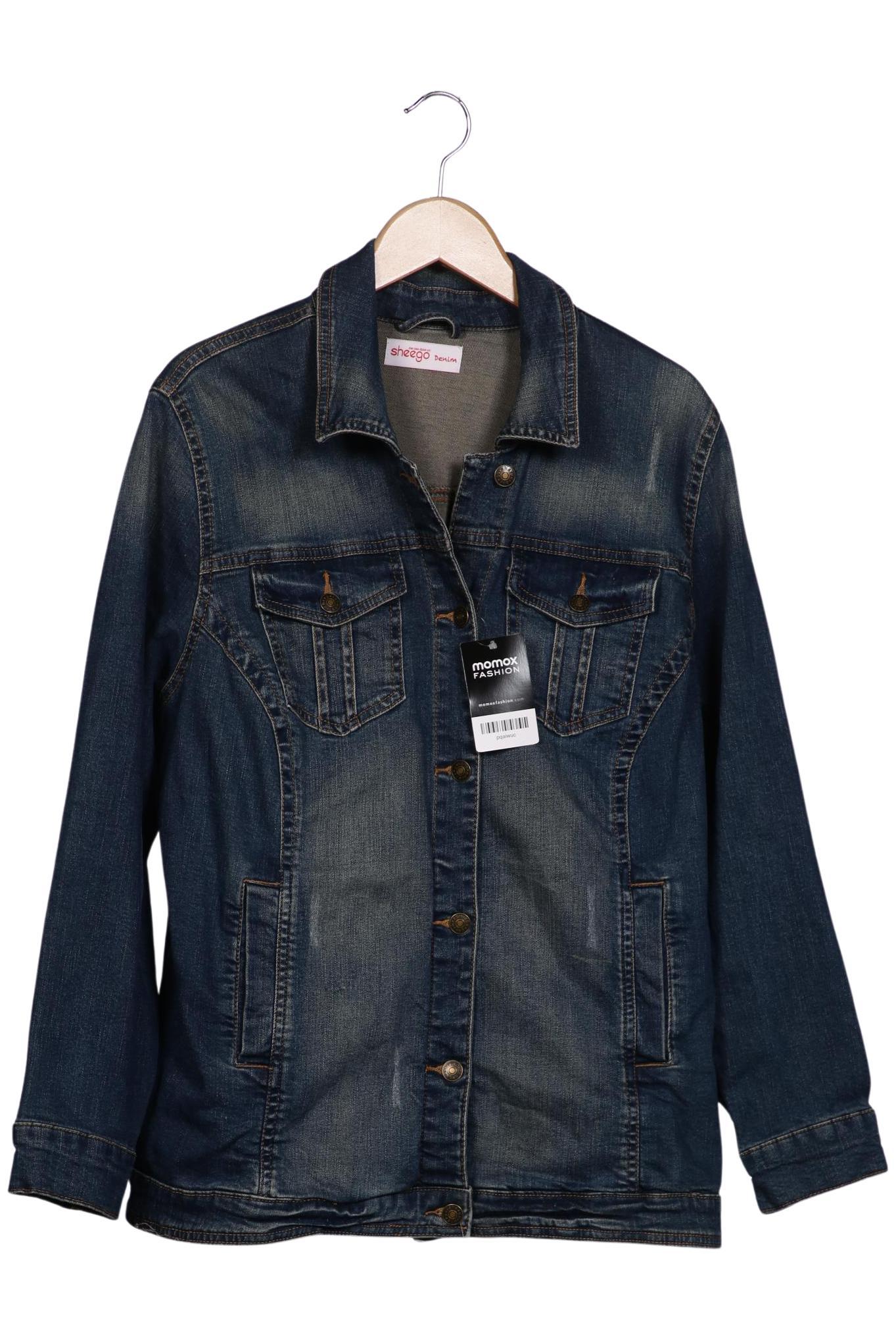 

sheego Damen Jacke, blau, Gr. 42