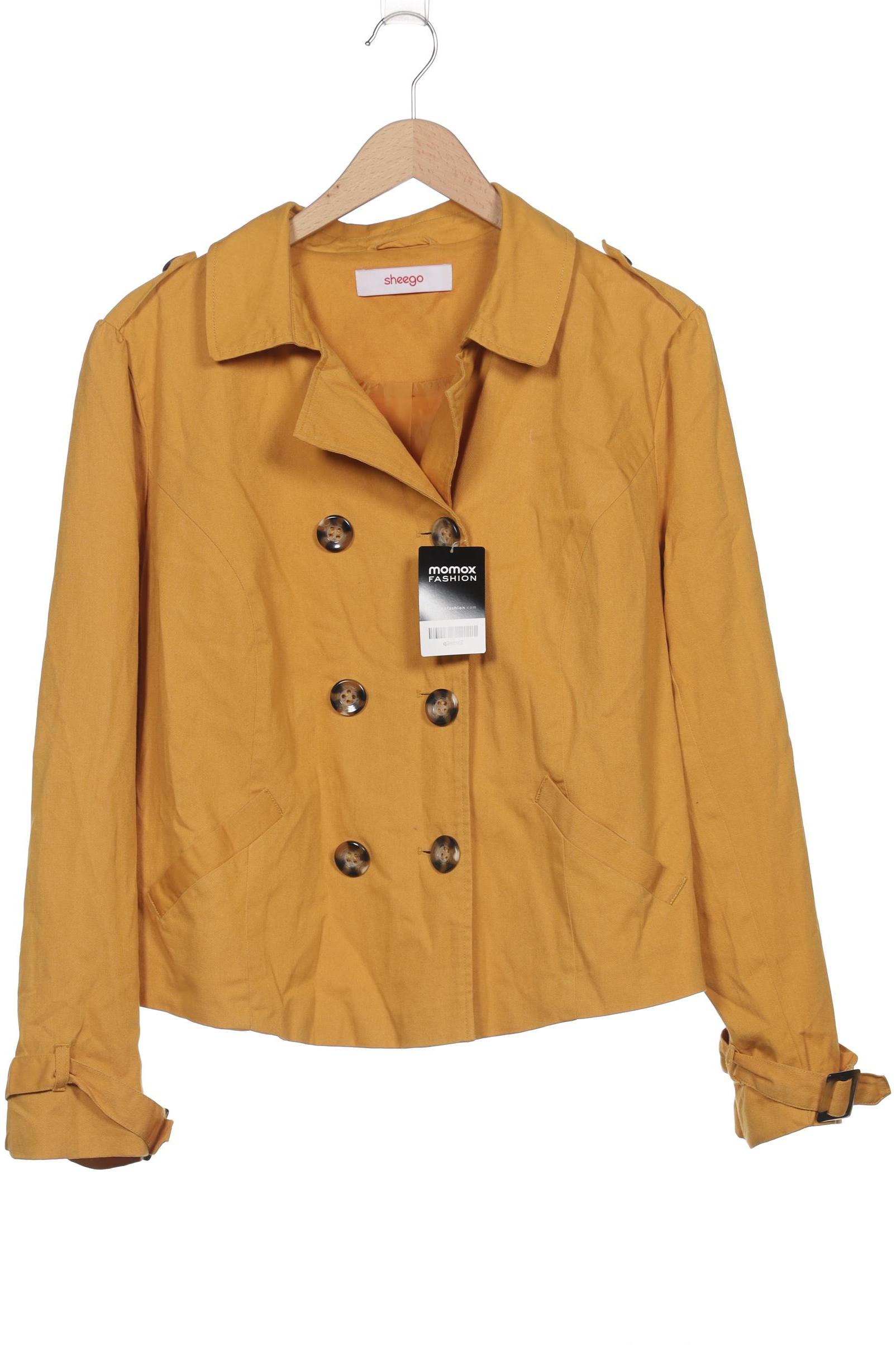 

sheego Damen Jacke, gelb, Gr. 48