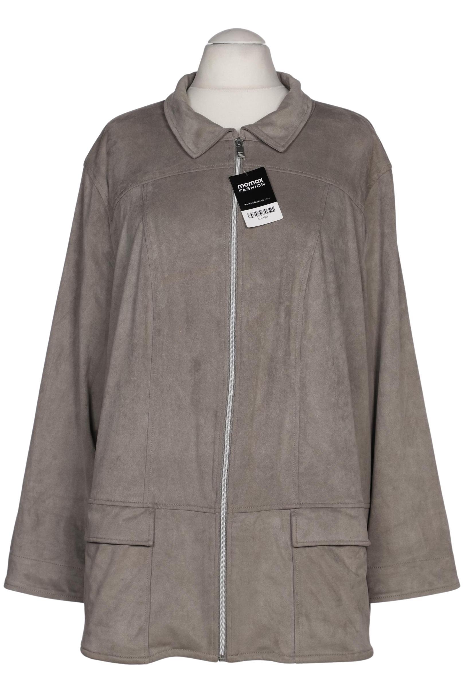 

sheego Damen Jacke, grau, Gr. 56