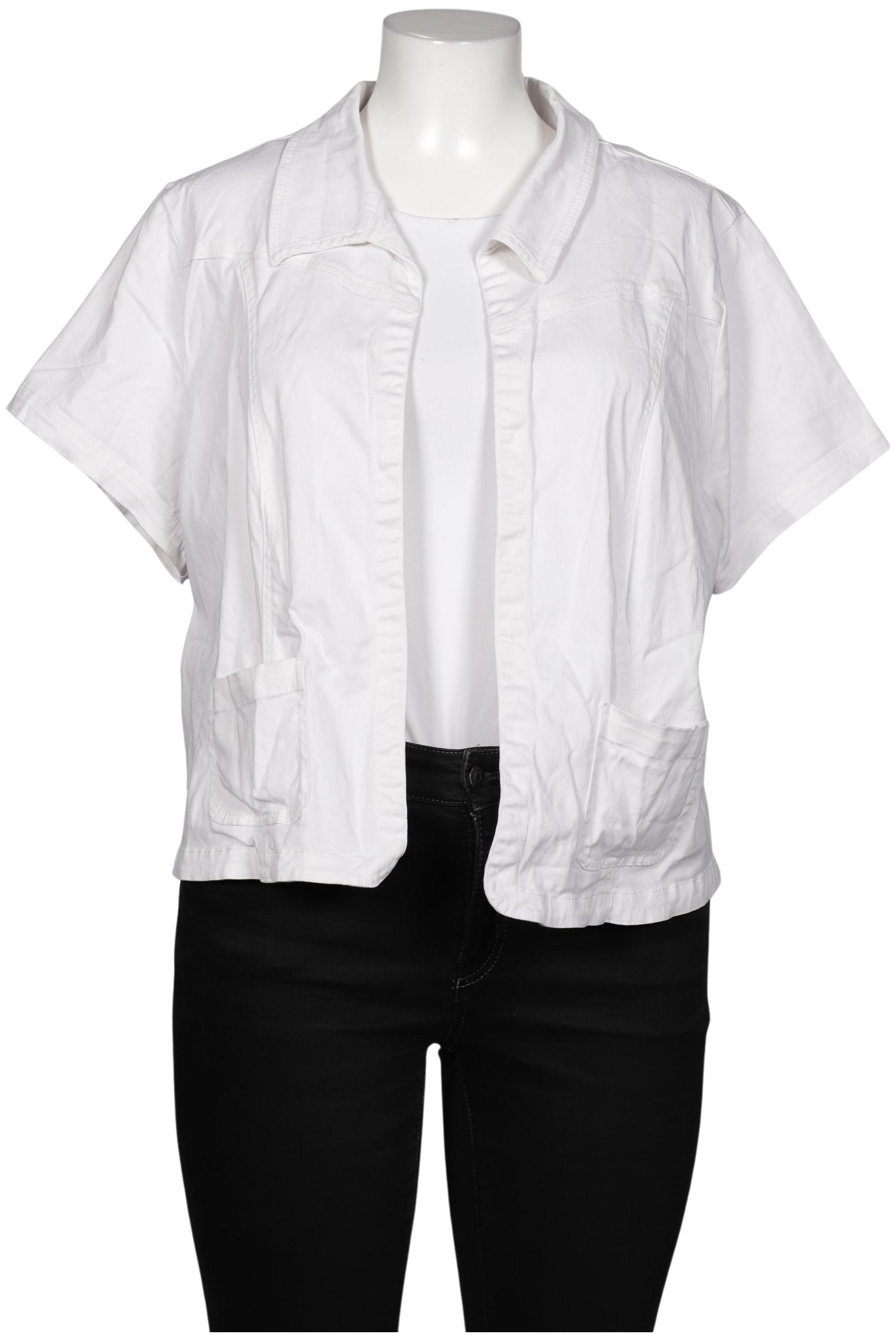 

sheego Damen Jacke, weiß, Gr. 50