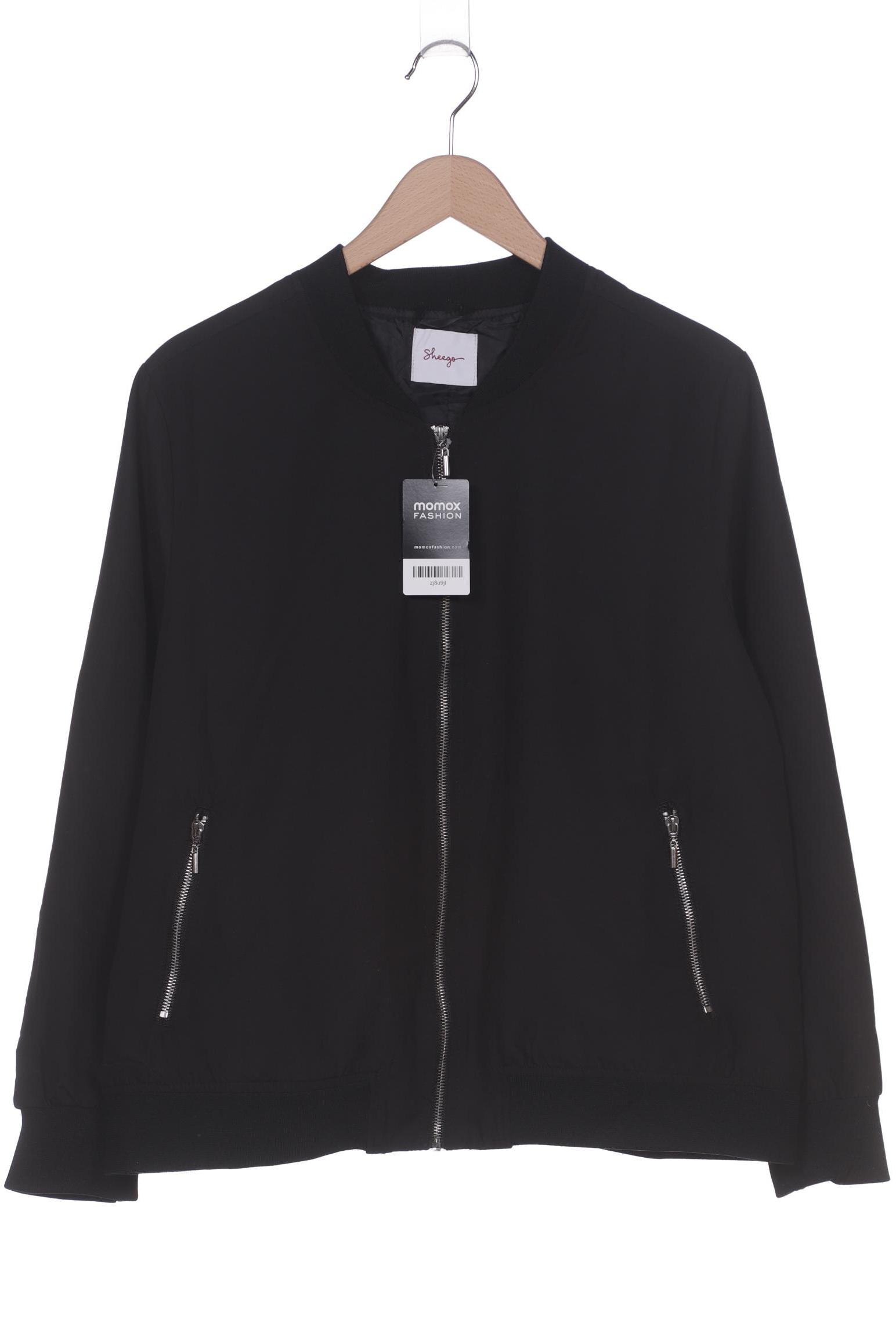 

sheego Damen Jacke, schwarz, Gr. 46