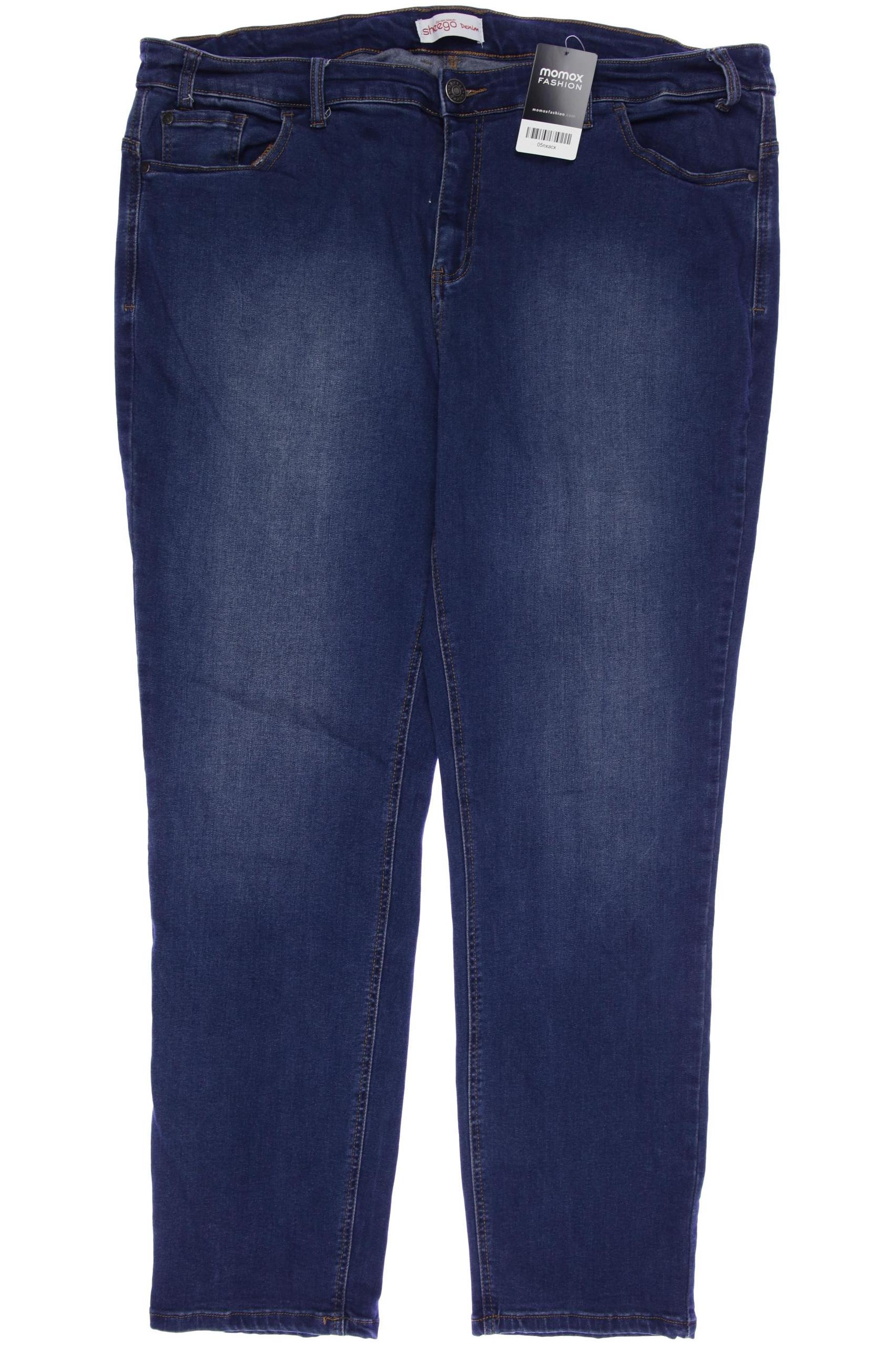 

sheego Damen Jeans, blau, Gr. 54