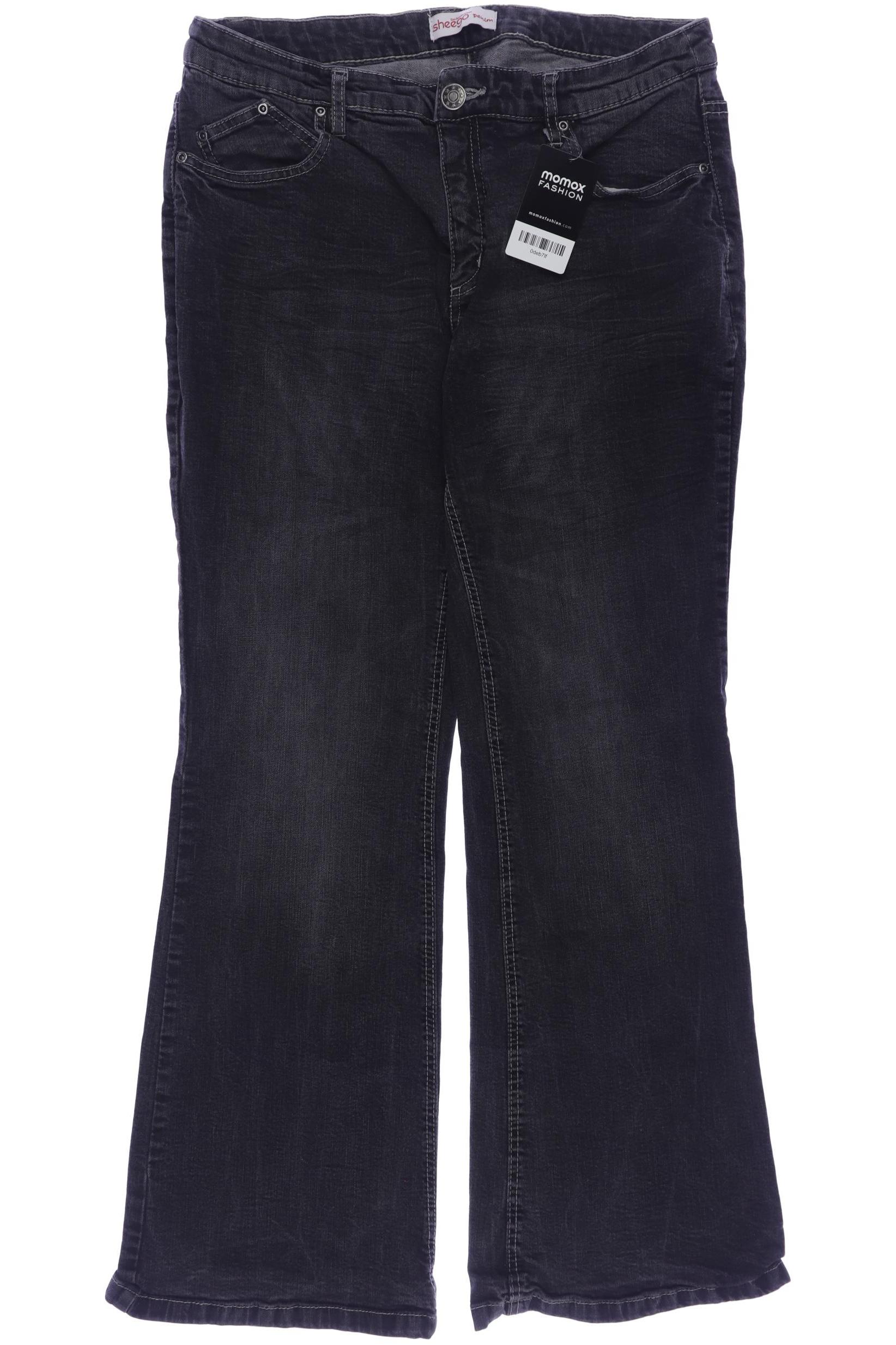 

sheego Damen Jeans, grau, Gr. 44
