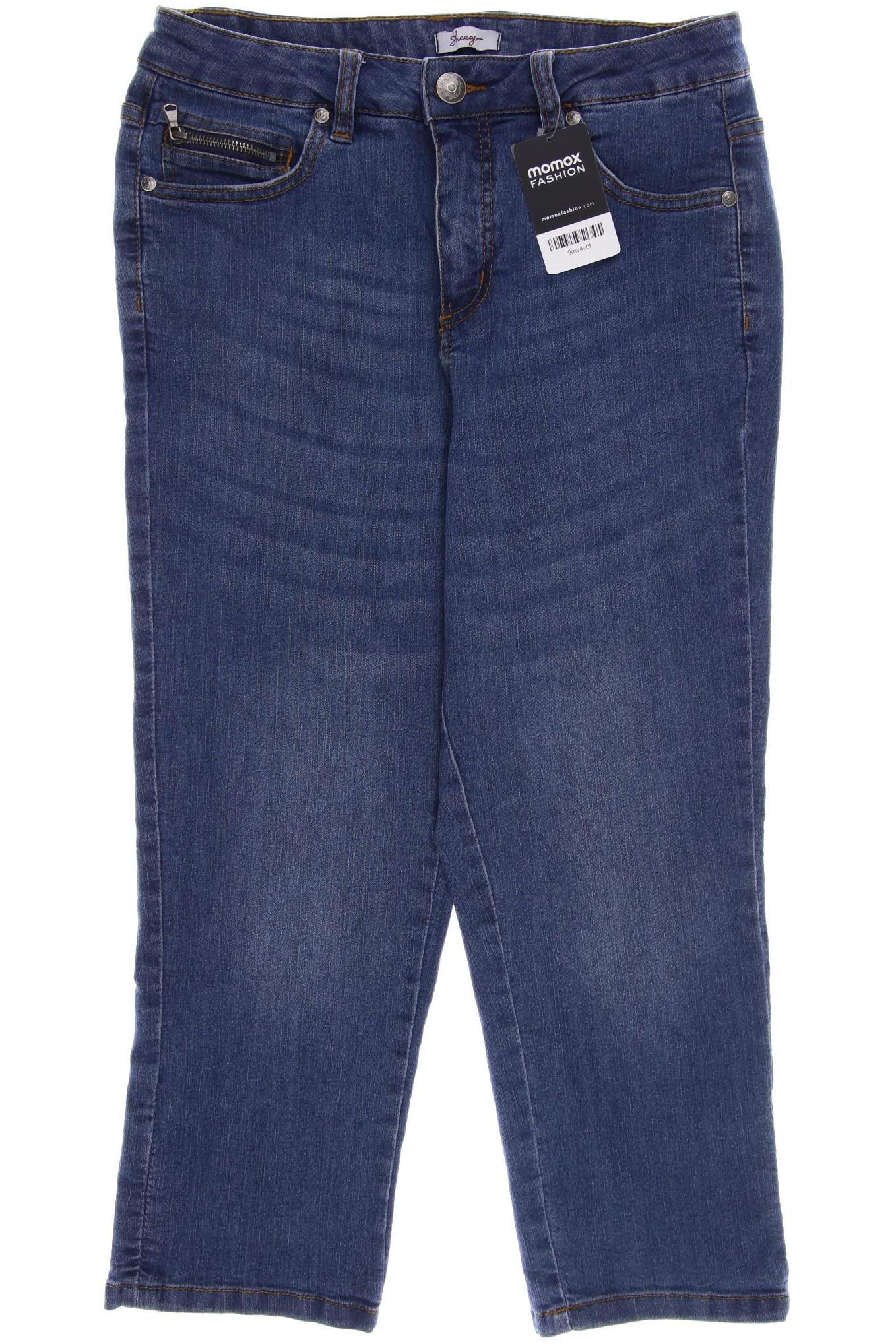 

sheego Damen Jeans, marineblau