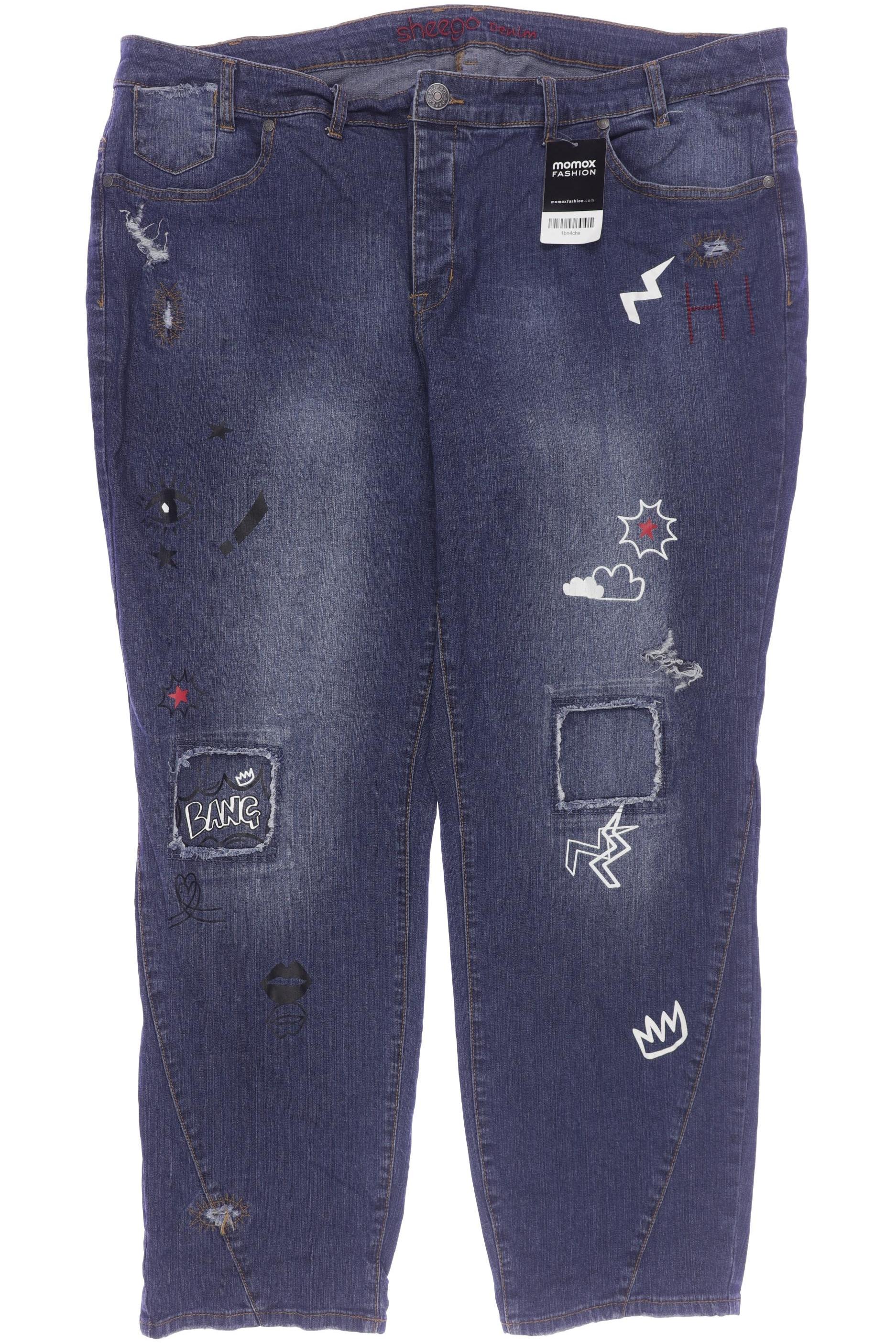 

sheego Damen Jeans, blau, Gr. 52