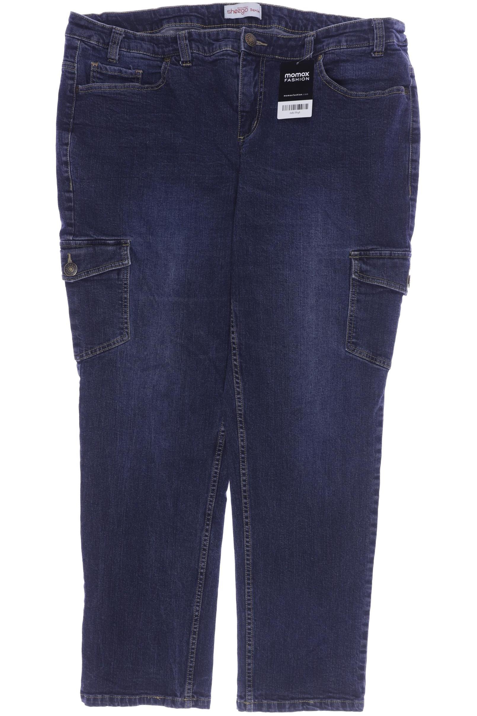 

sheego Damen Jeans, blau, Gr. 50