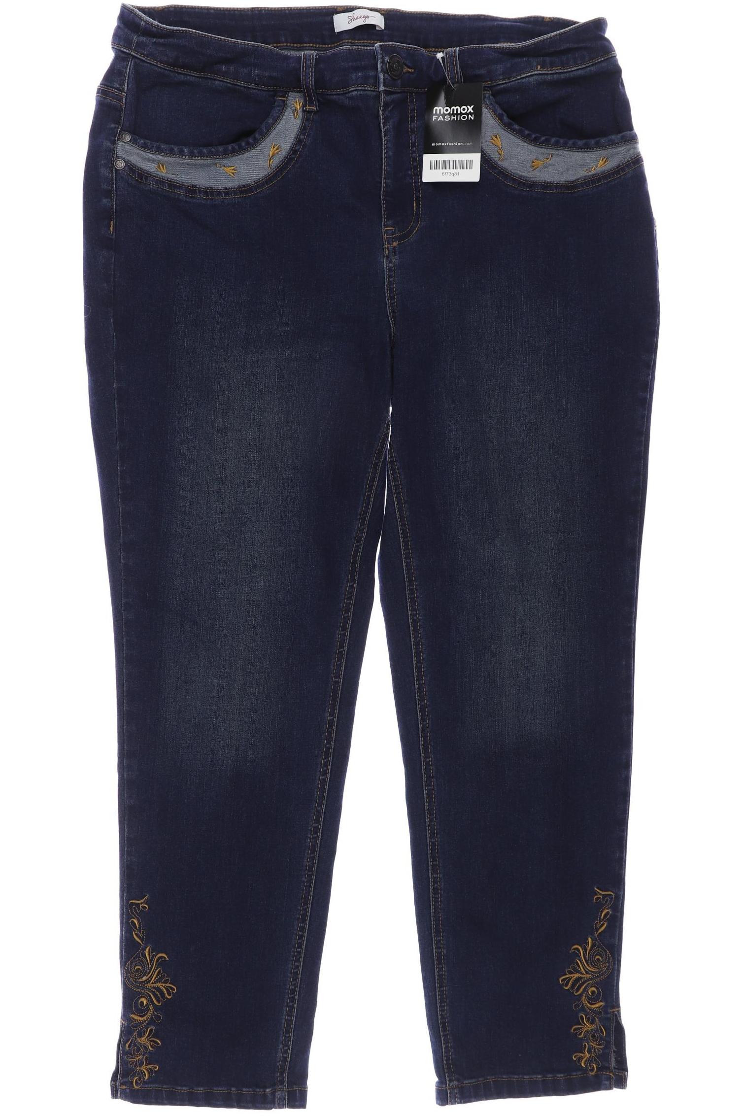 

sheego Damen Jeans, marineblau