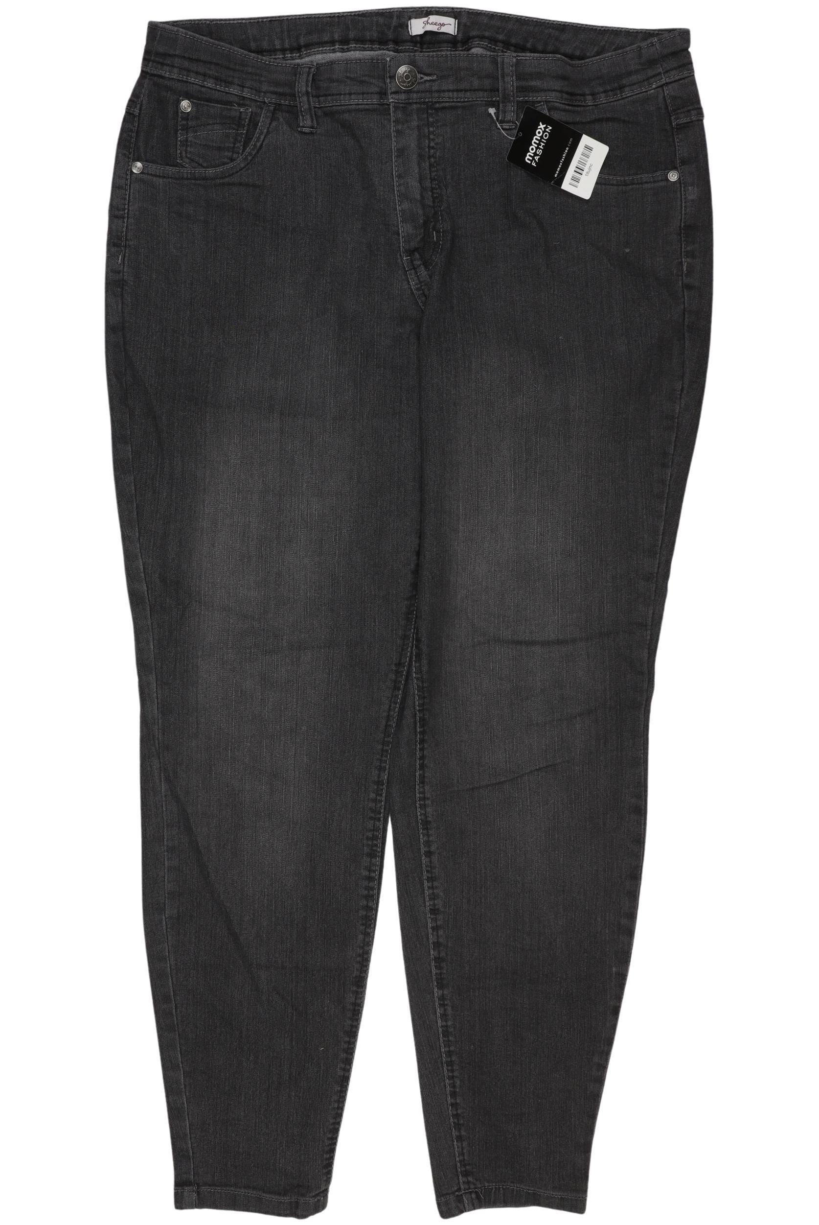 

sheego Damen Jeans, grau, Gr. 41