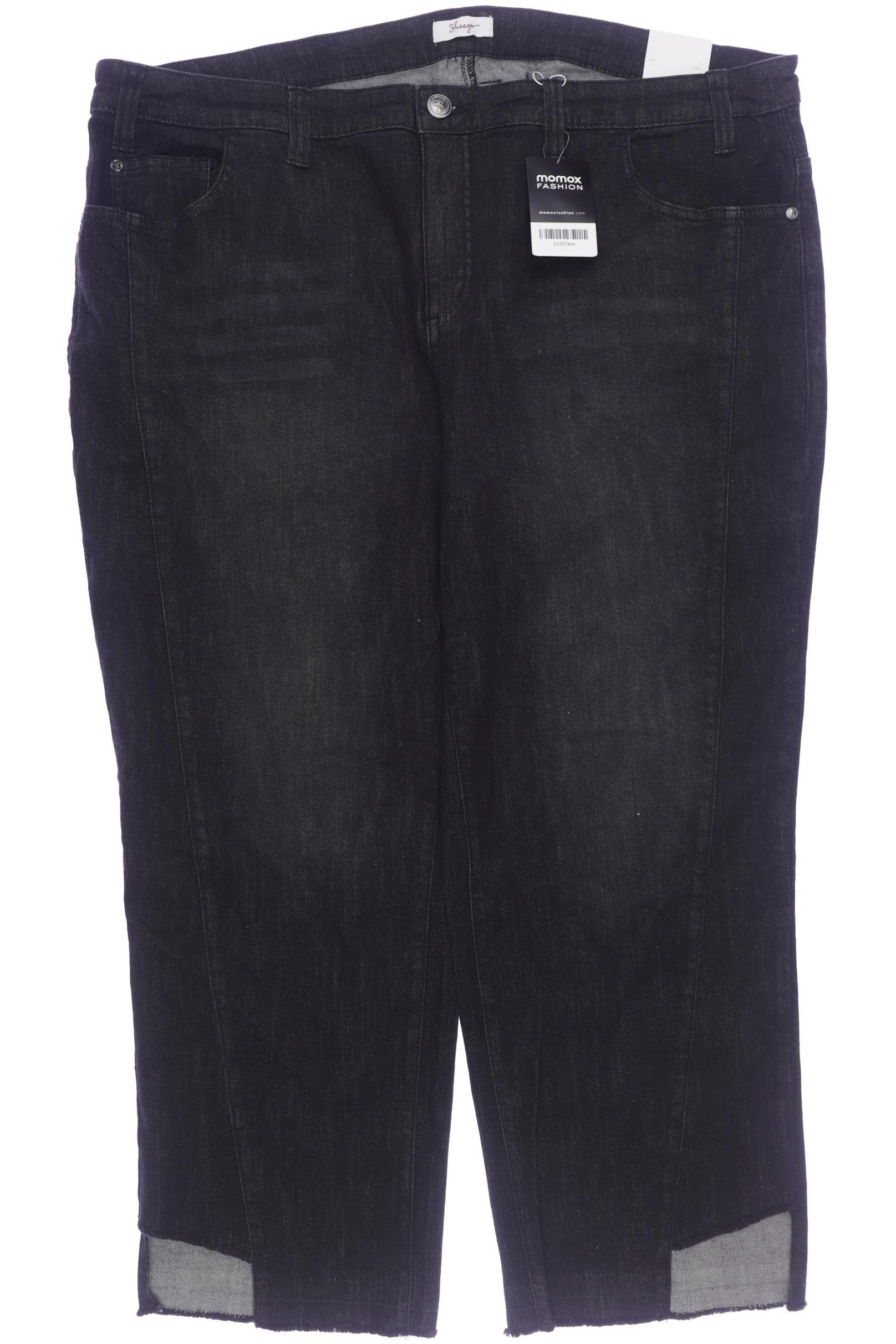 

sheego Damen Jeans, grau, Gr. 52