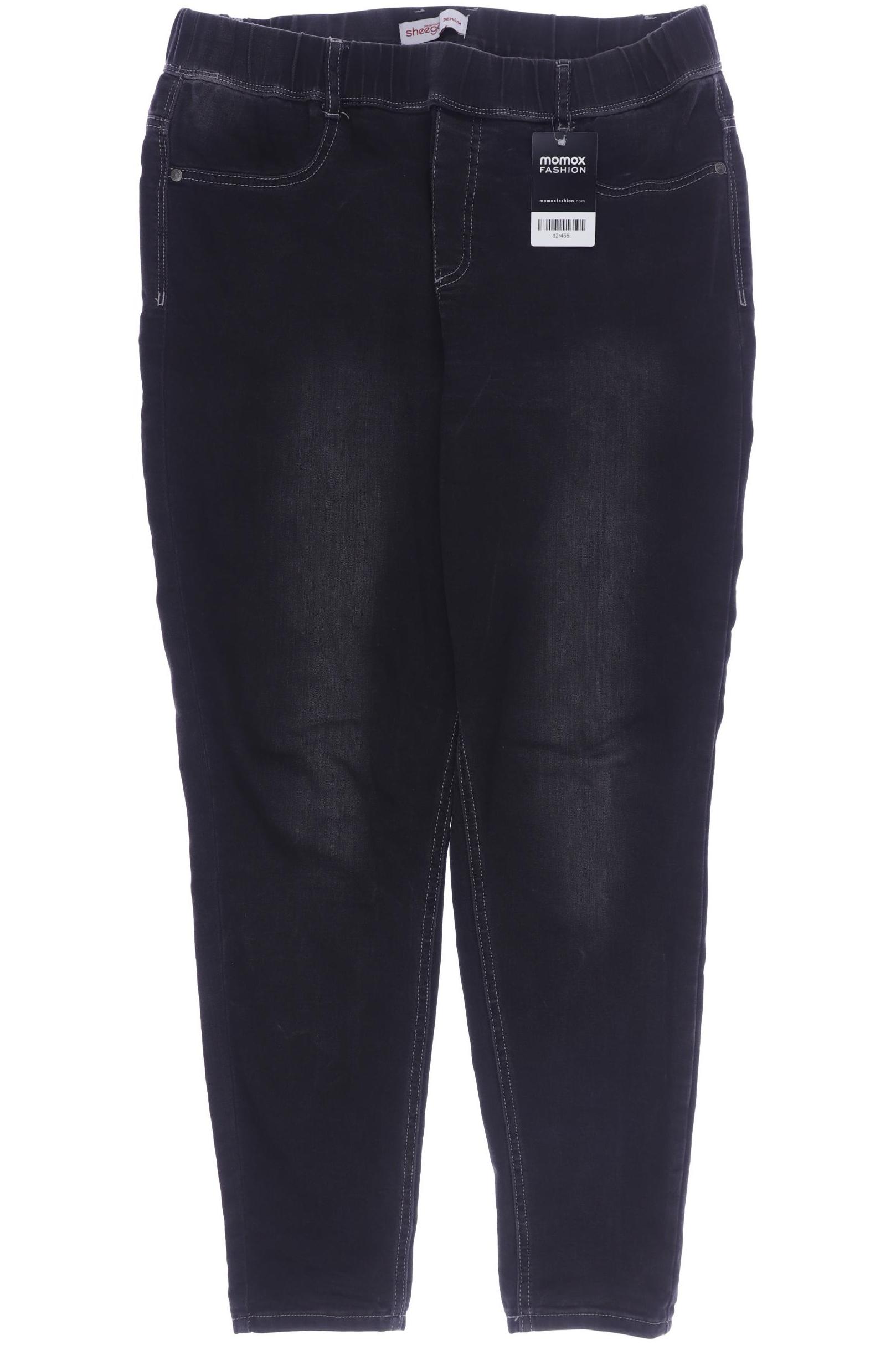 

sheego Damen Jeans, schwarz, Gr. 44