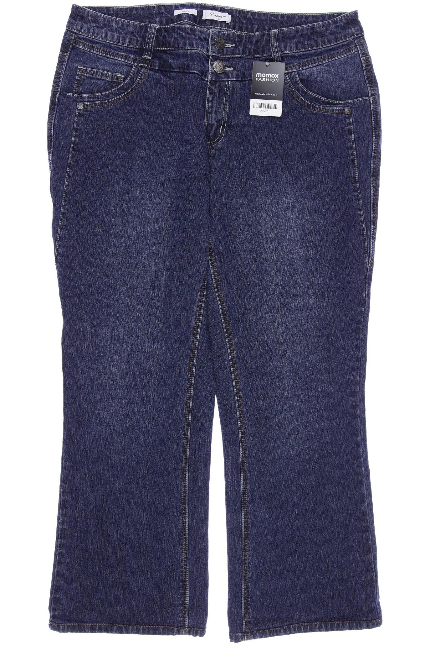 

sheego Damen Jeans, marineblau