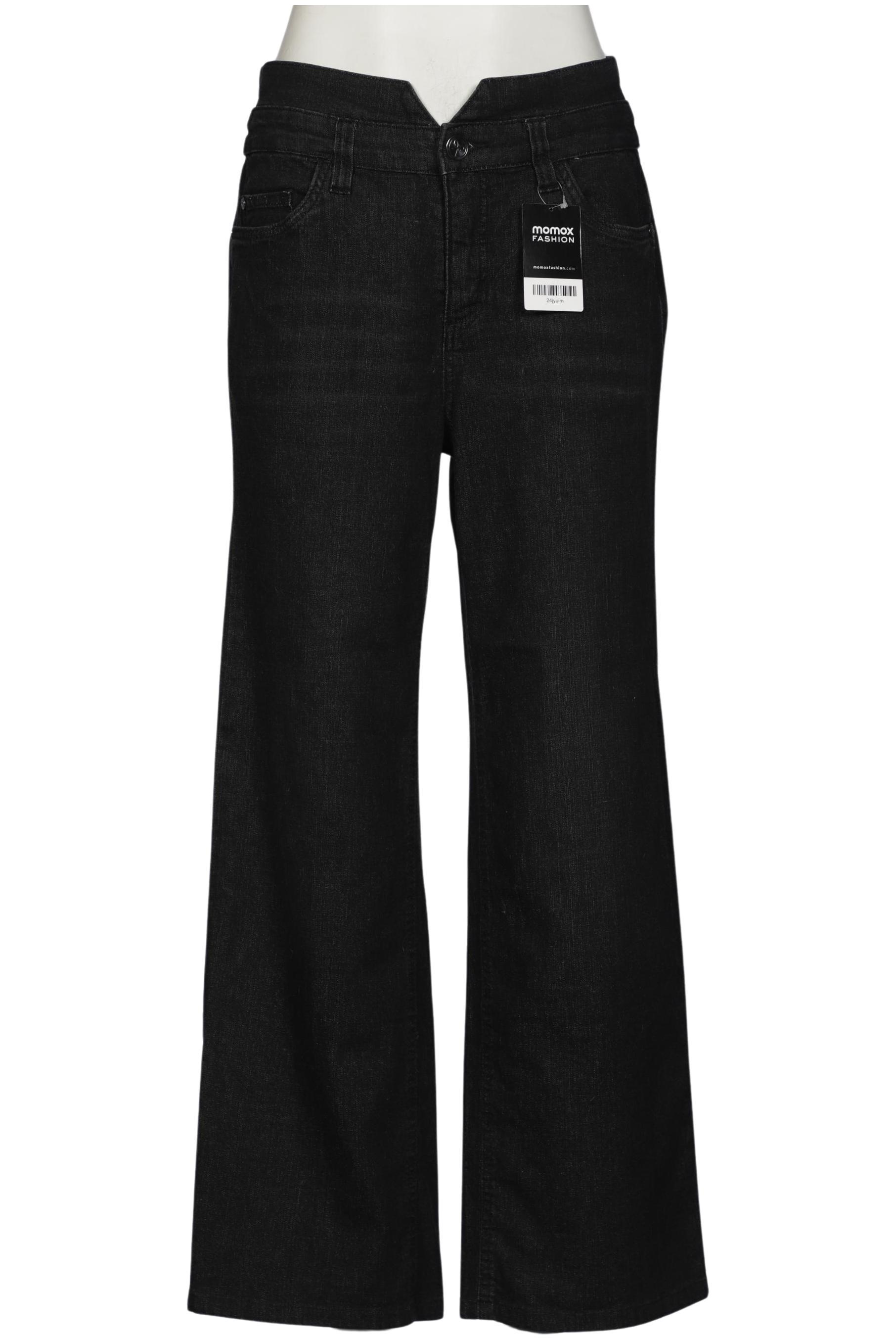 

sheego Damen Jeans, schwarz, Gr. 40
