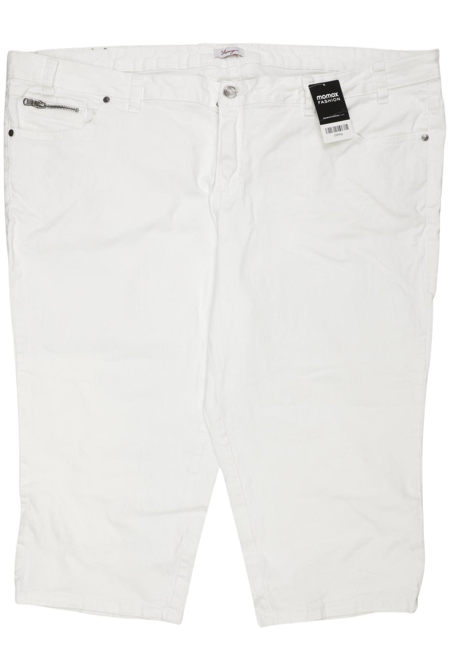 

sheego Damen Jeans, weiß, Gr. 56