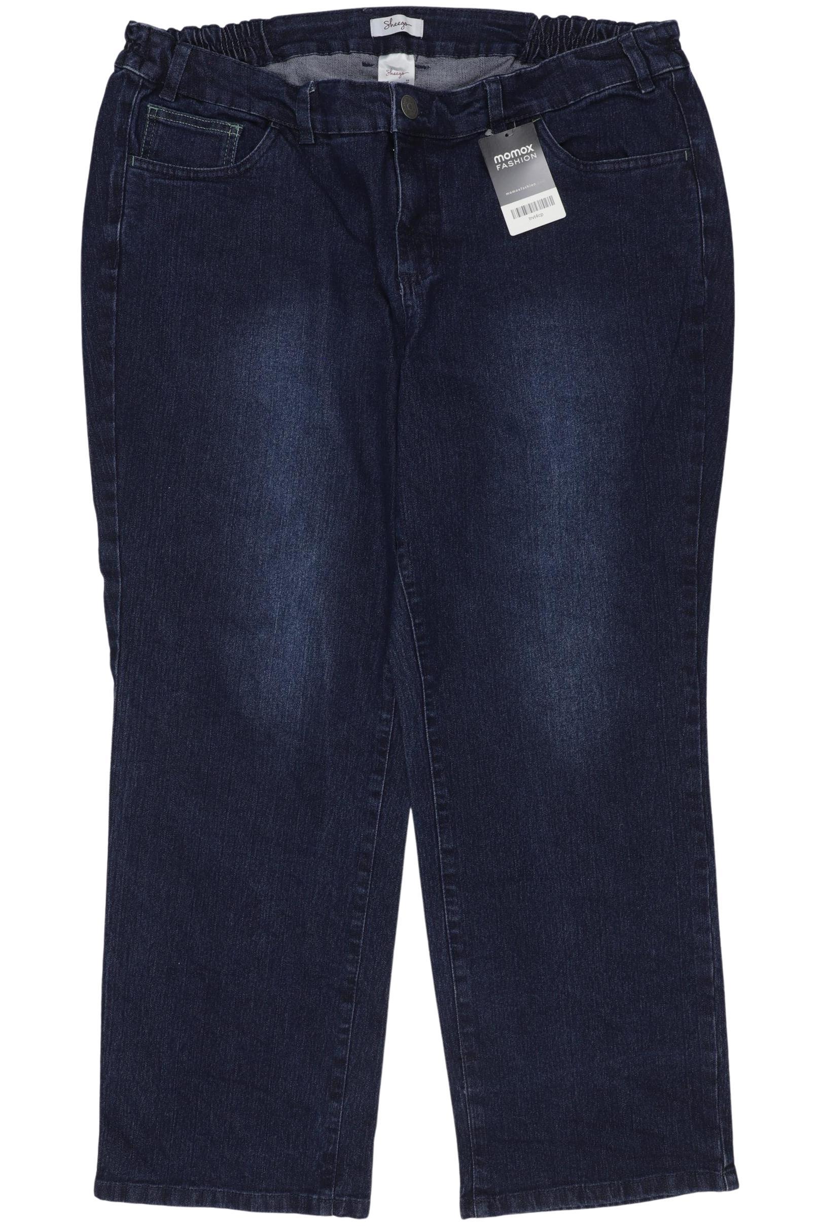 

sheego Damen Jeans, marineblau, Gr. 25