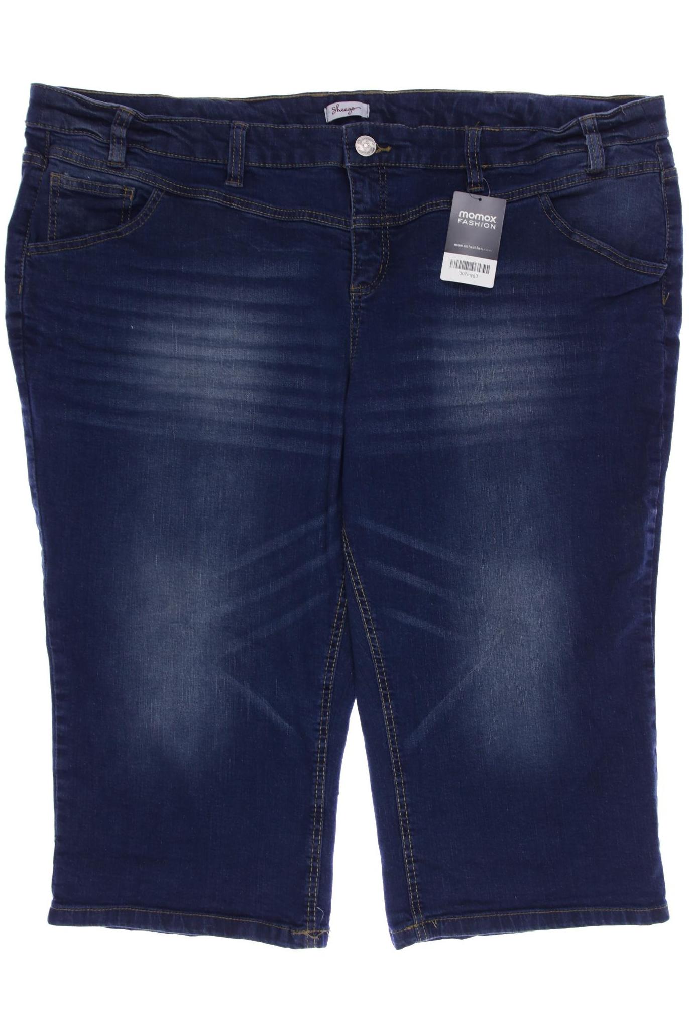 

sheego Damen Jeans, marineblau