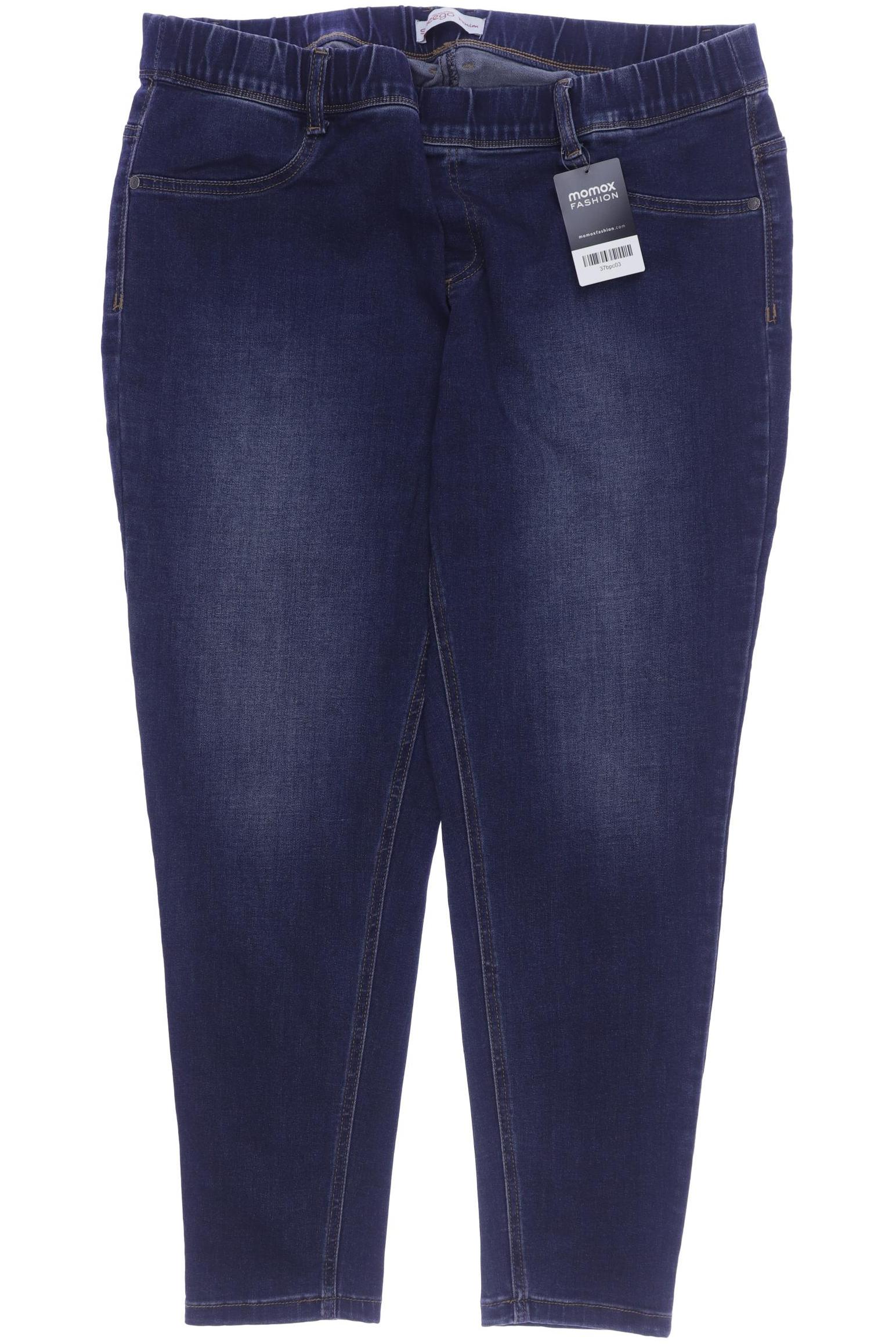 

sheego Damen Jeans, marineblau, Gr. 24