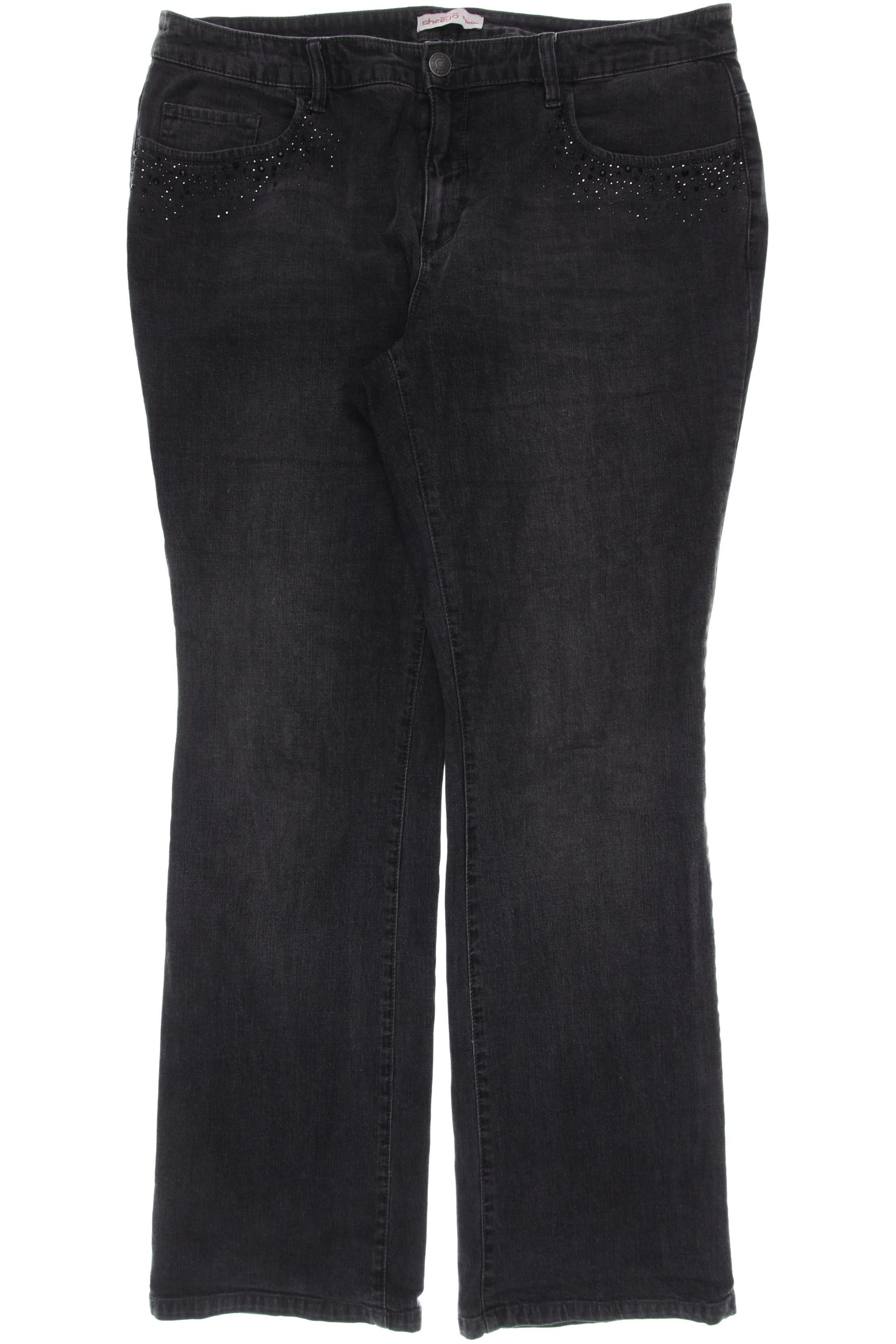 

sheego Damen Jeans, grau, Gr. 96