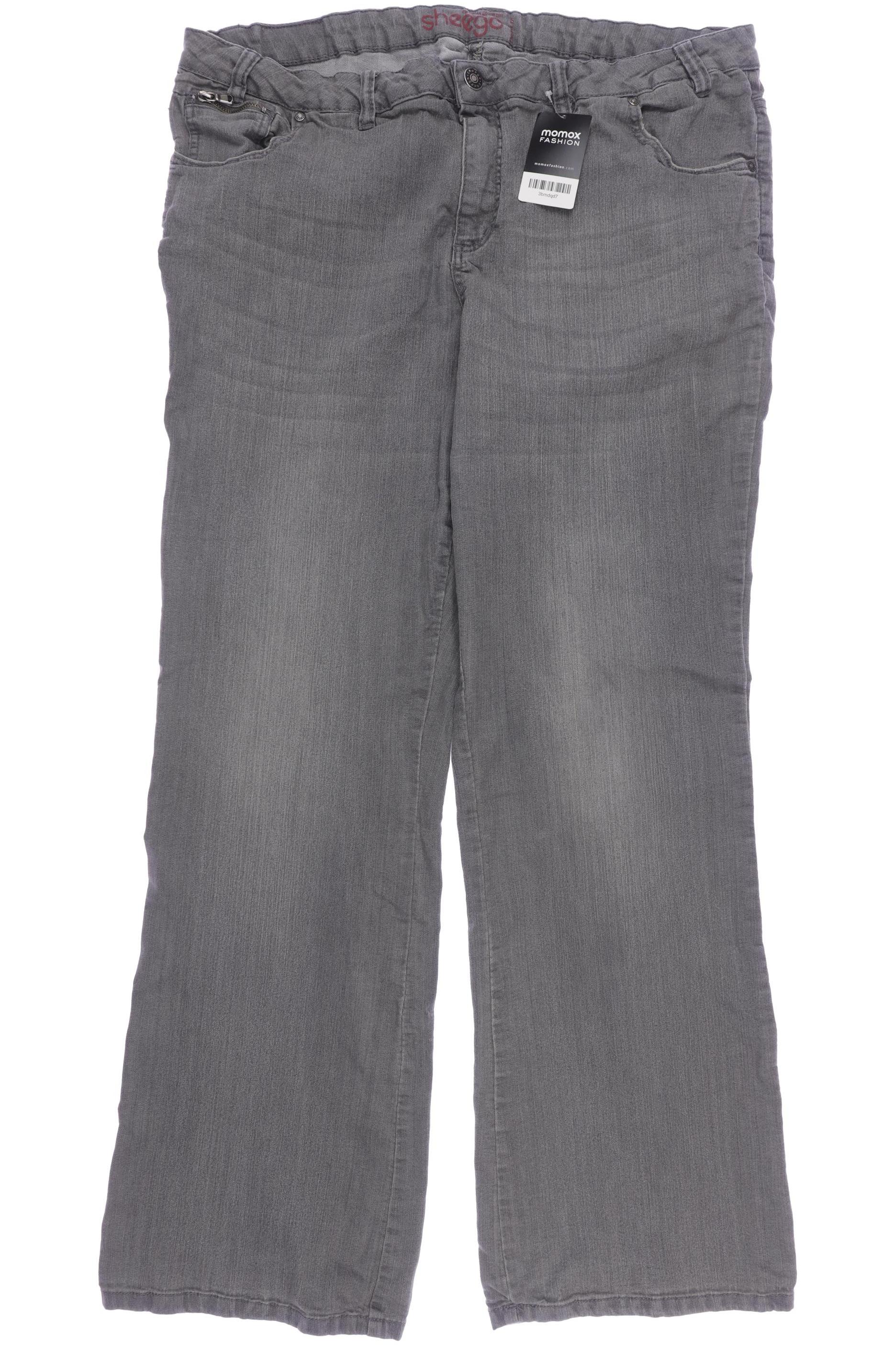 

sheego Damen Jeans, grau, Gr. 108