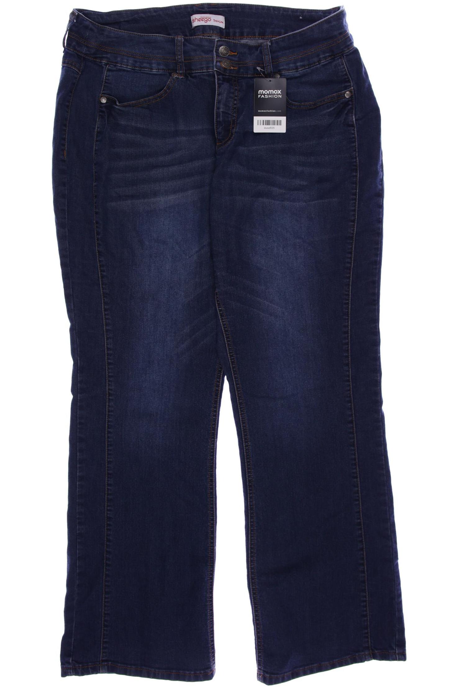 

sheego Damen Jeans, blau, Gr. 46