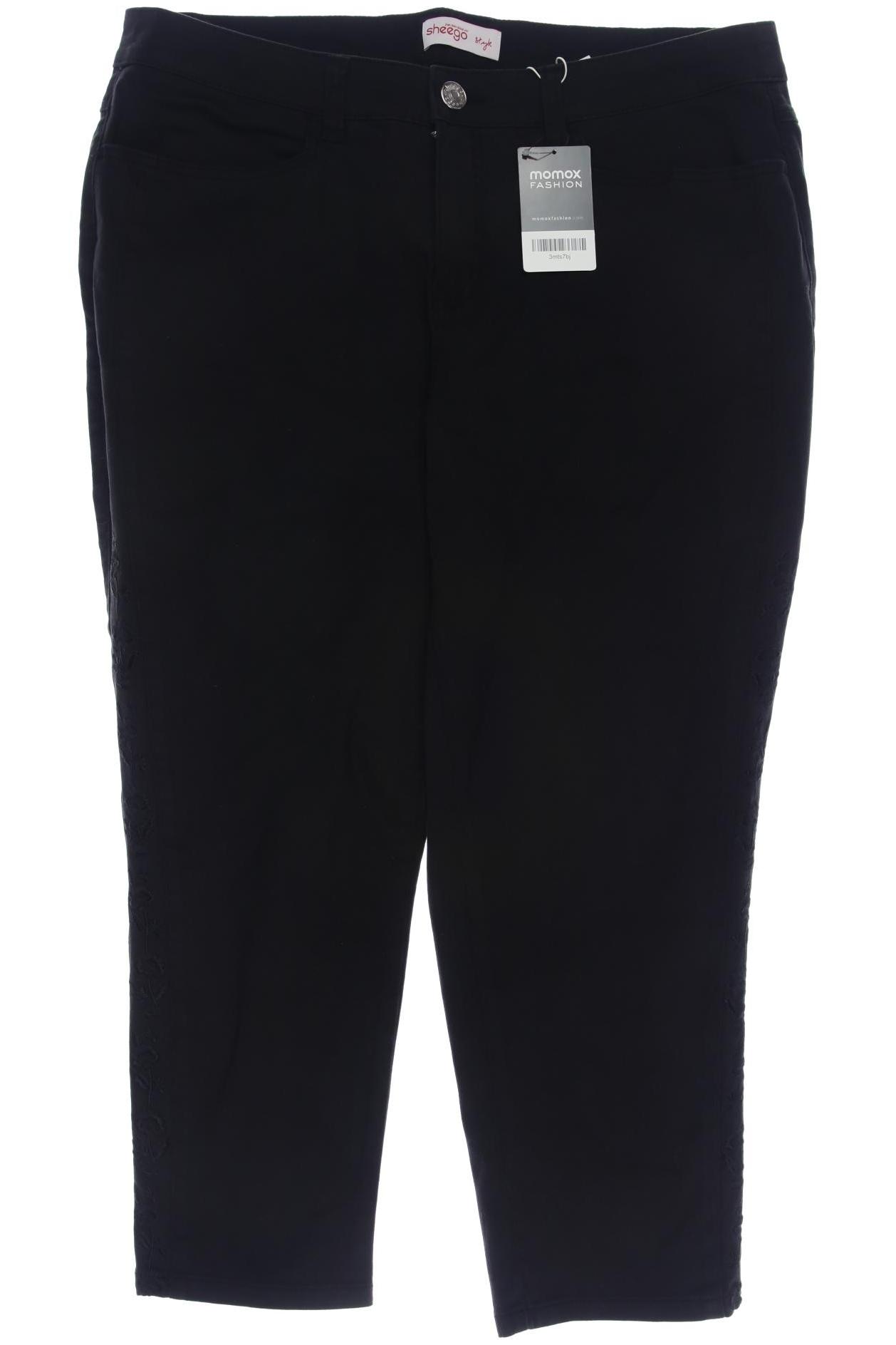 

sheego Damen Jeans, schwarz, Gr. 46