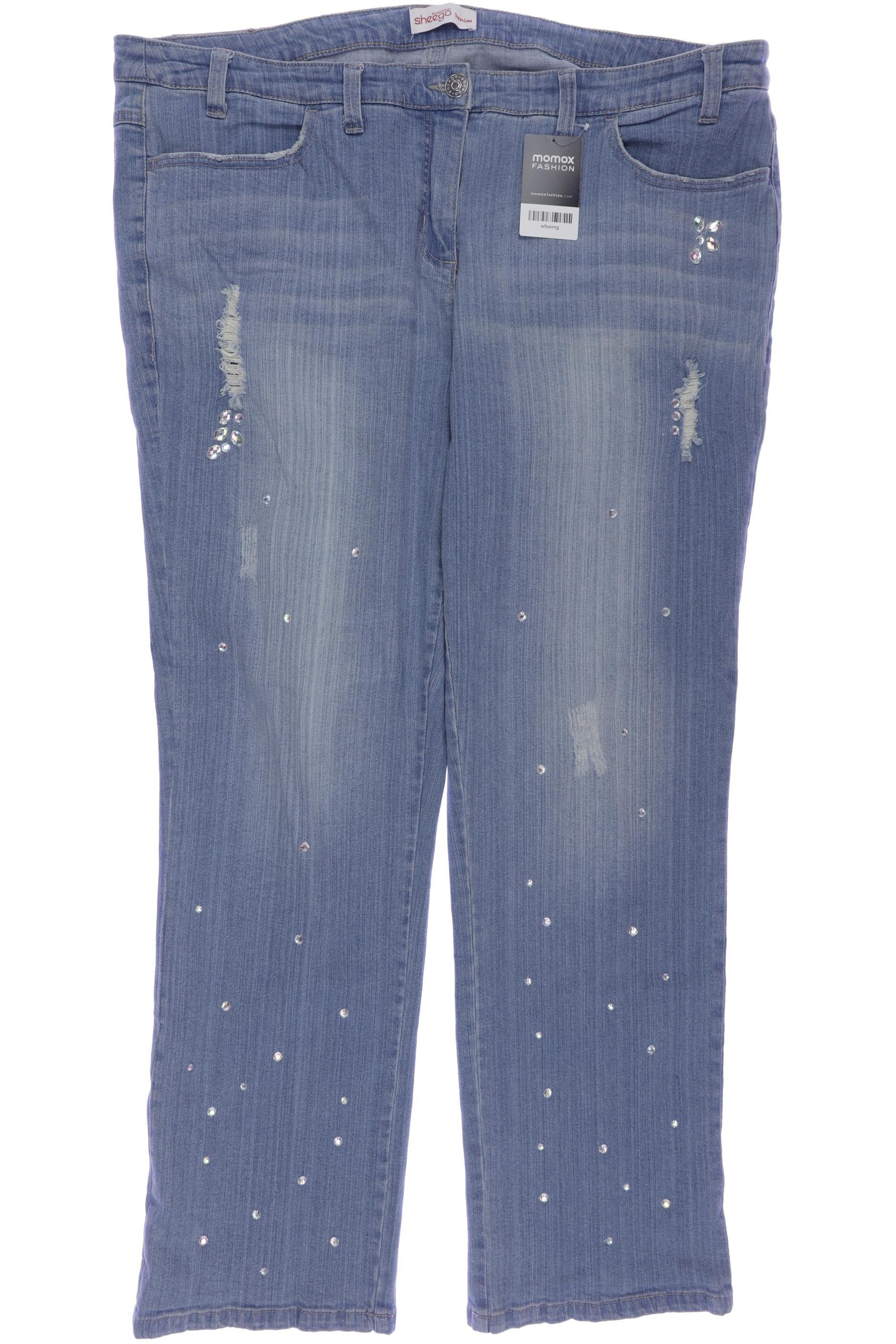 

sheego Damen Jeans, blau, Gr. 50