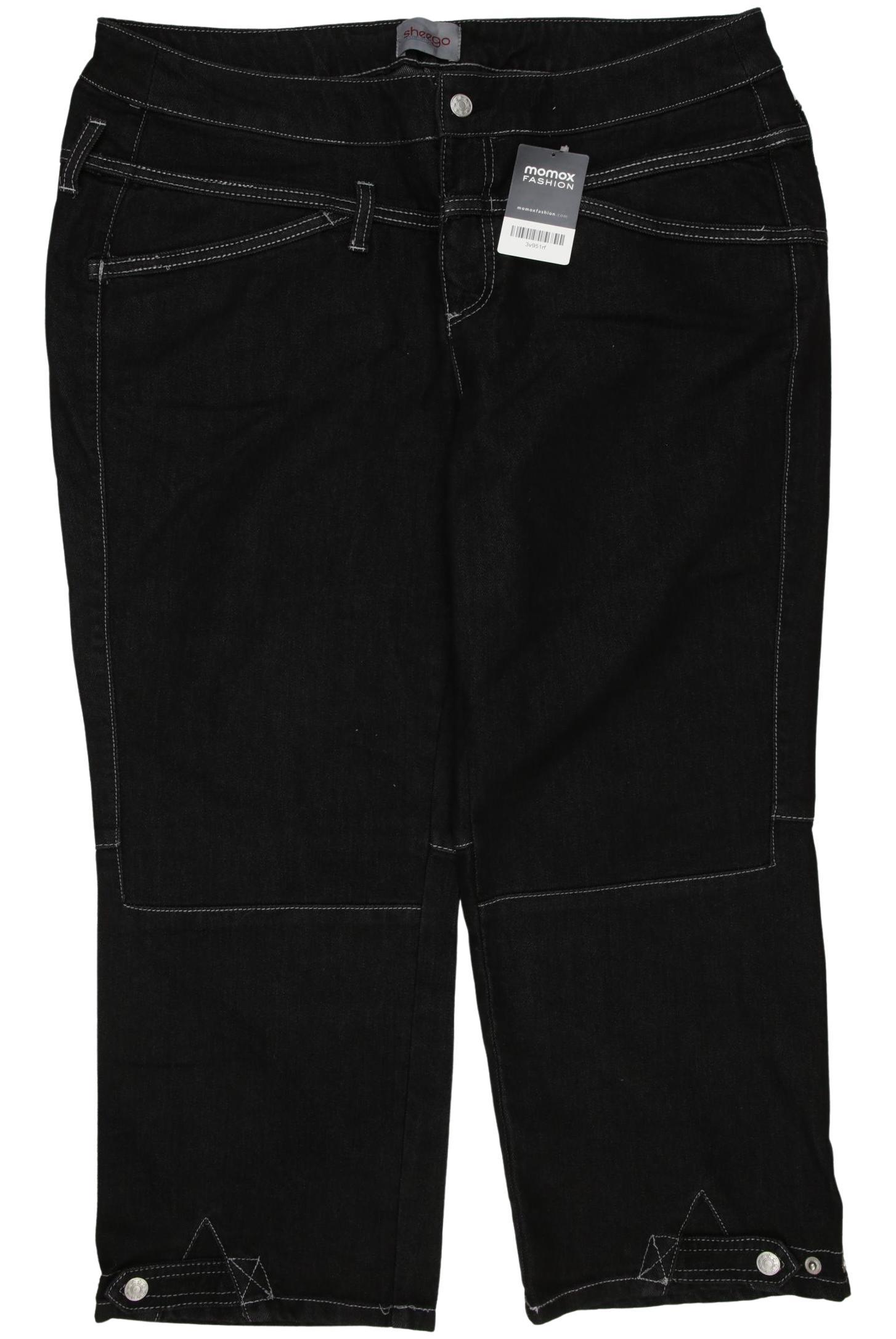 

sheego Damen Jeans, schwarz, Gr. 48