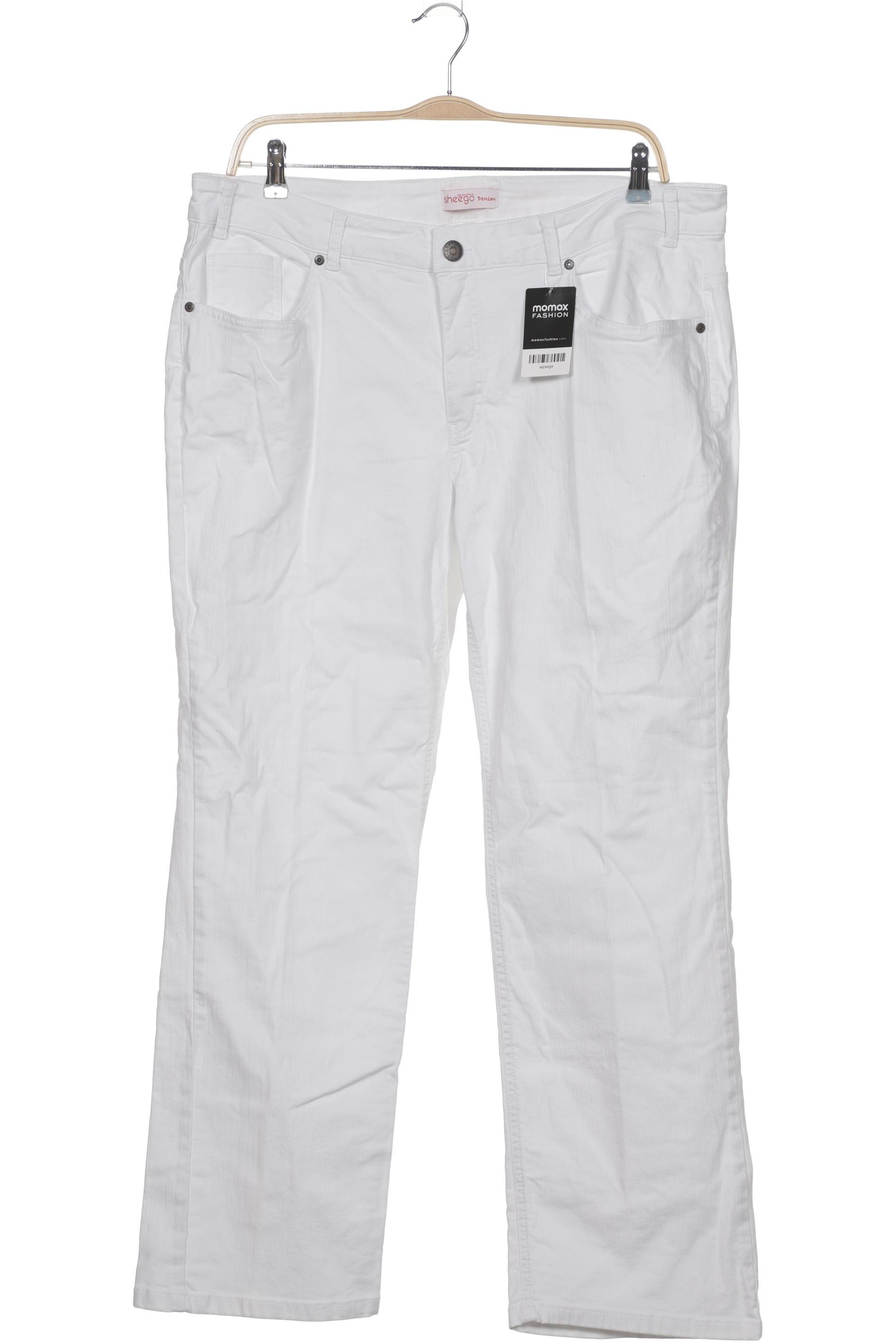 

sheego Damen Jeans, weiß, Gr. 50