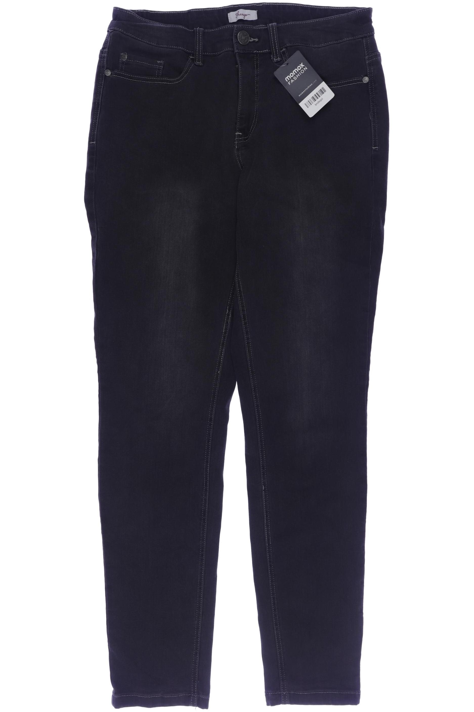 

sheego Damen Jeans, schwarz, Gr. 44