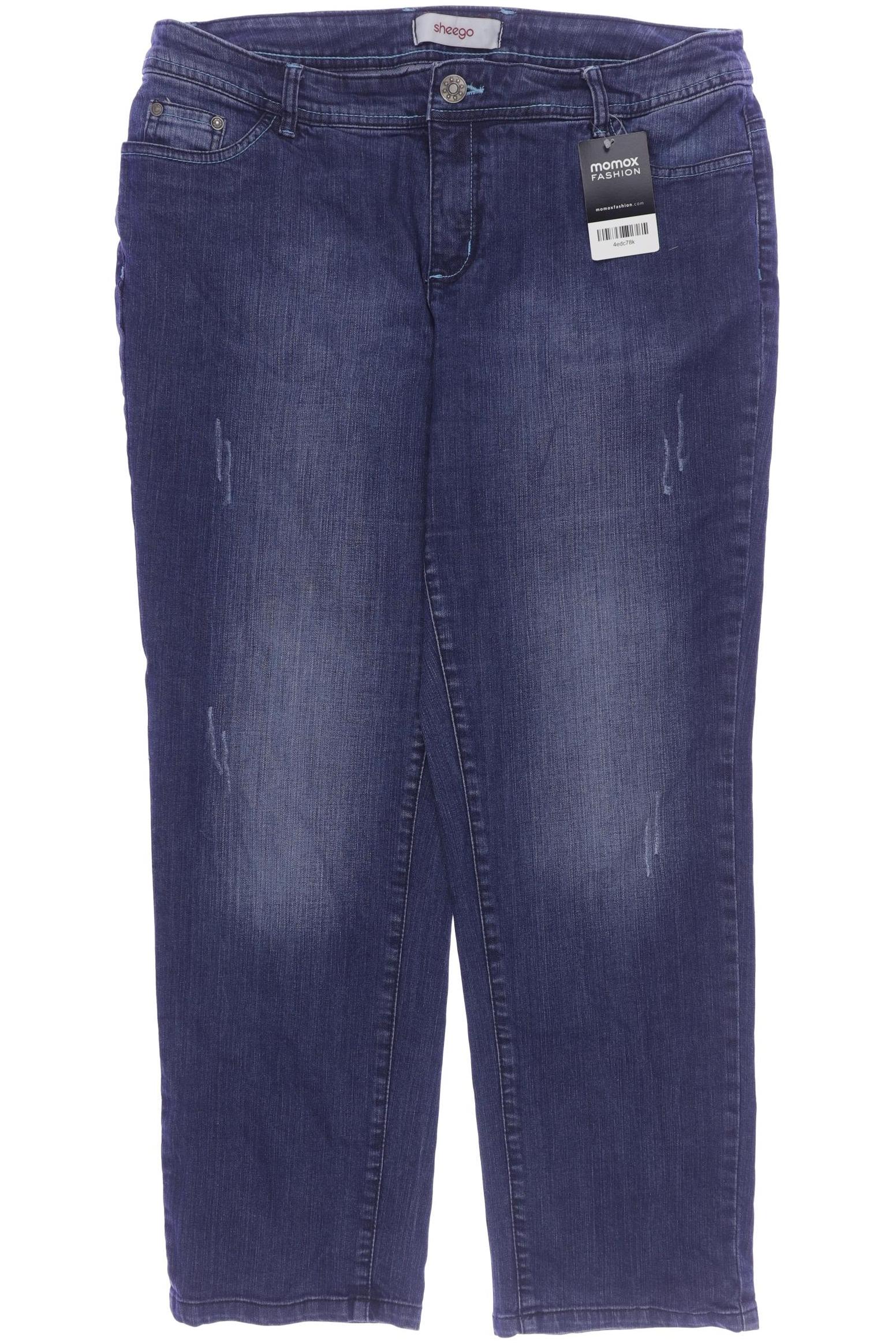 

sheego Damen Jeans, marineblau, Gr. 35