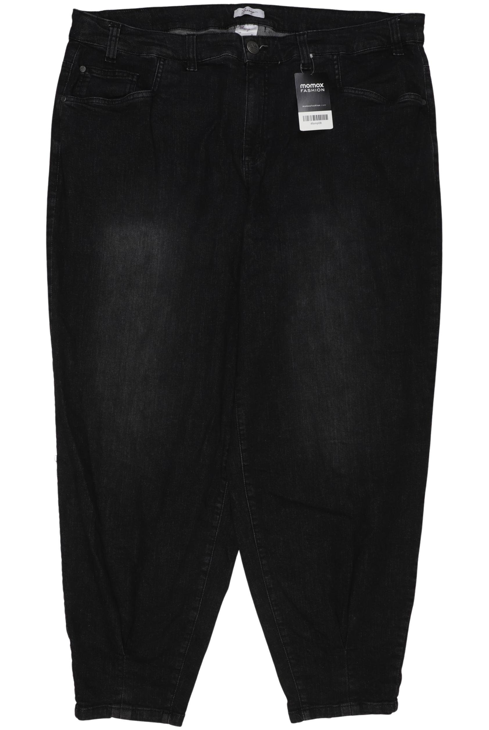 

sheego Damen Jeans, schwarz, Gr. 50