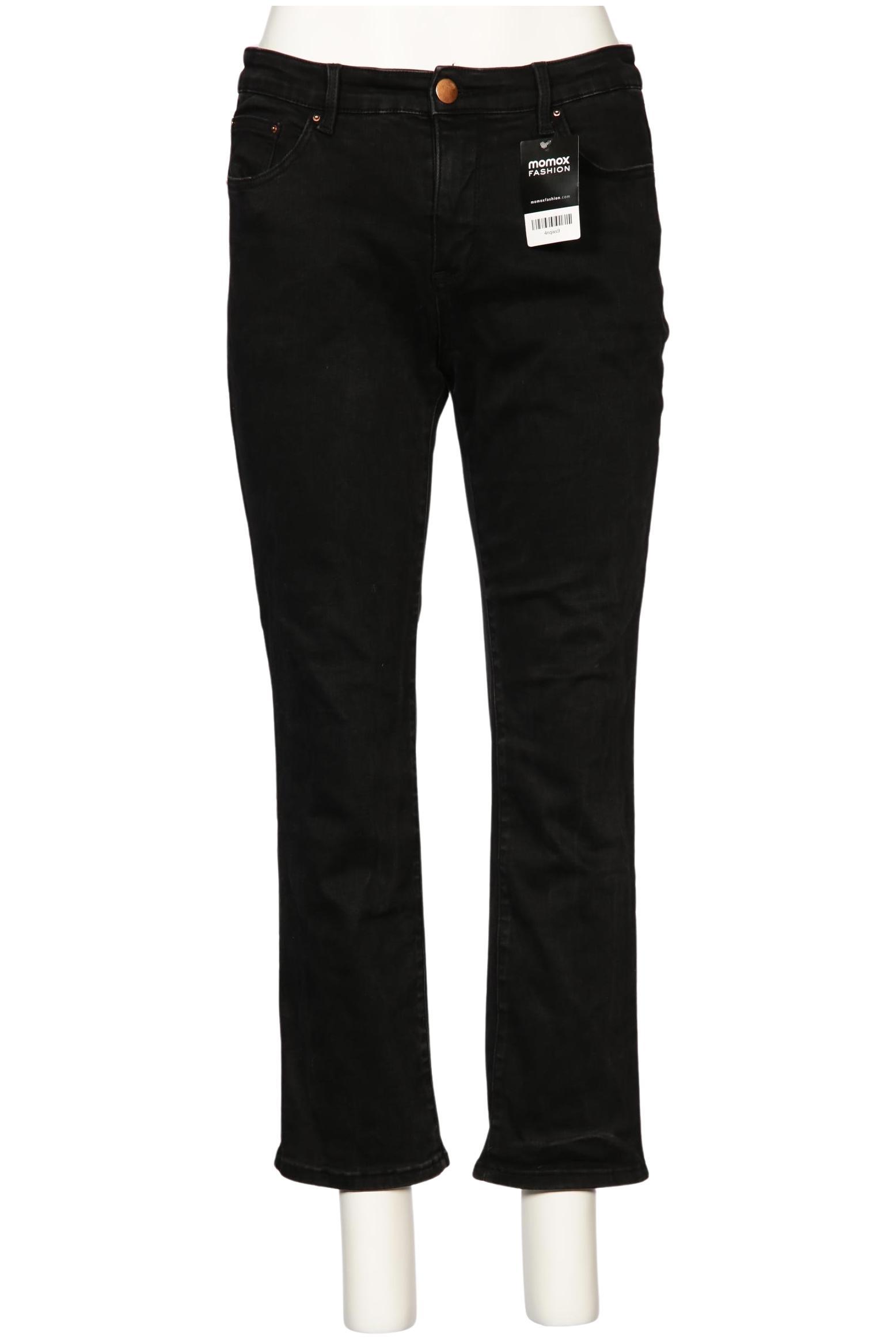 

sheego Damen Jeans, schwarz, Gr. 23