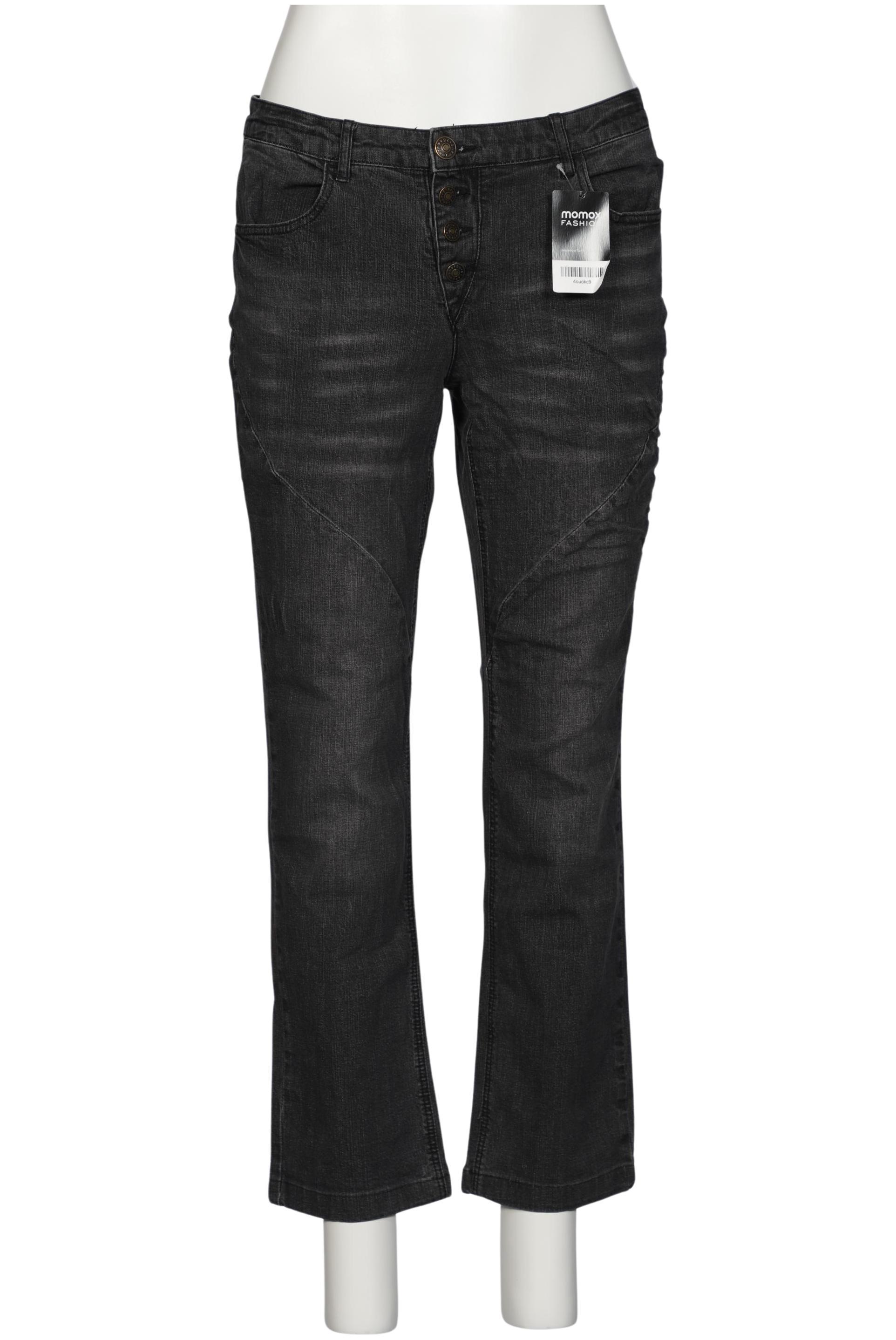 

sheego Damen Jeans, schwarz, Gr. 44
