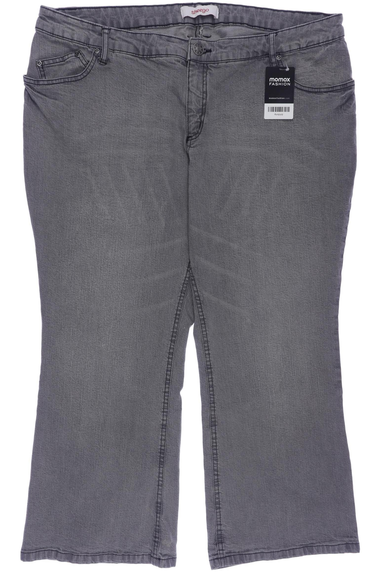 

sheego Damen Jeans, grau, Gr. 24