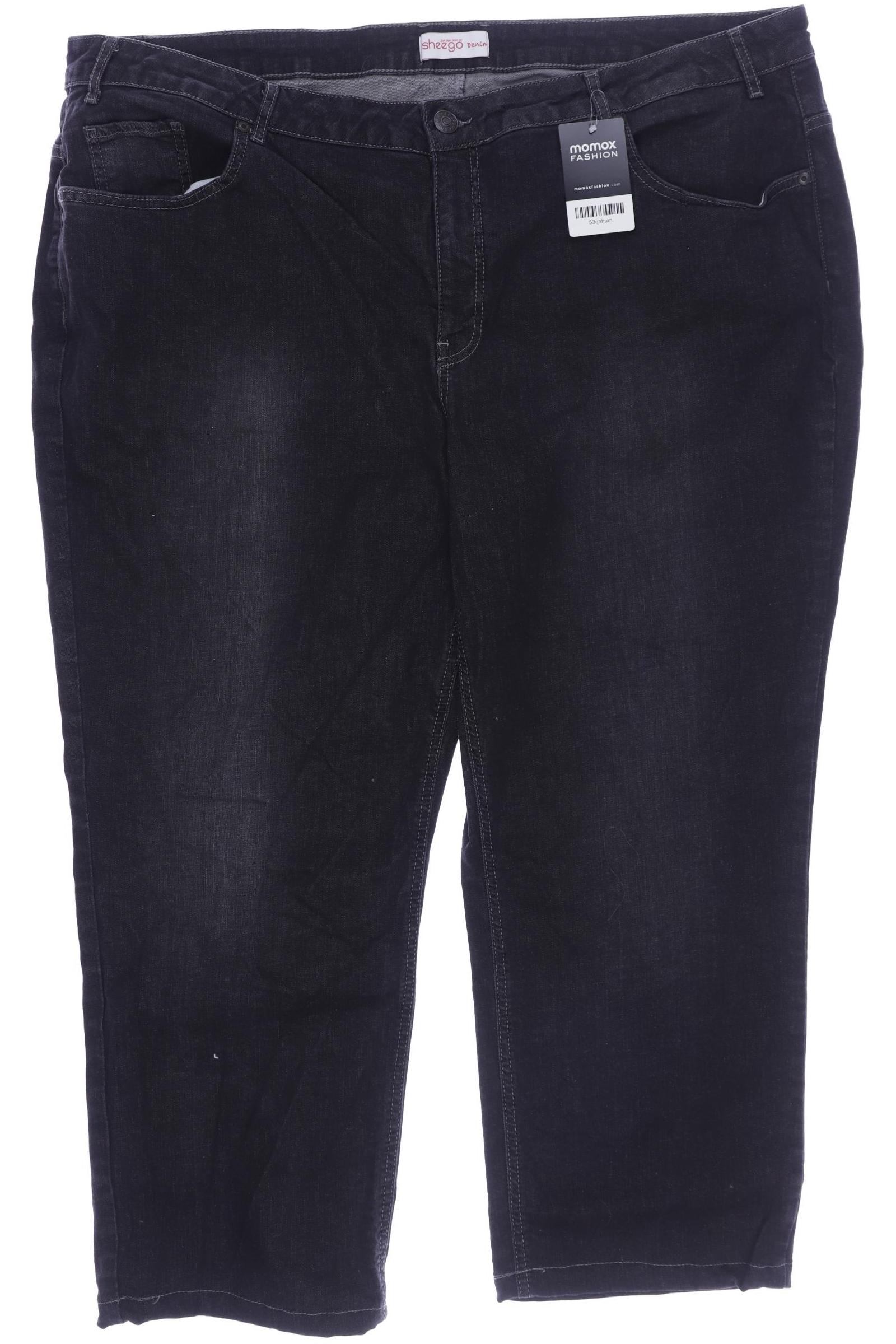 

sheego Damen Jeans, grau