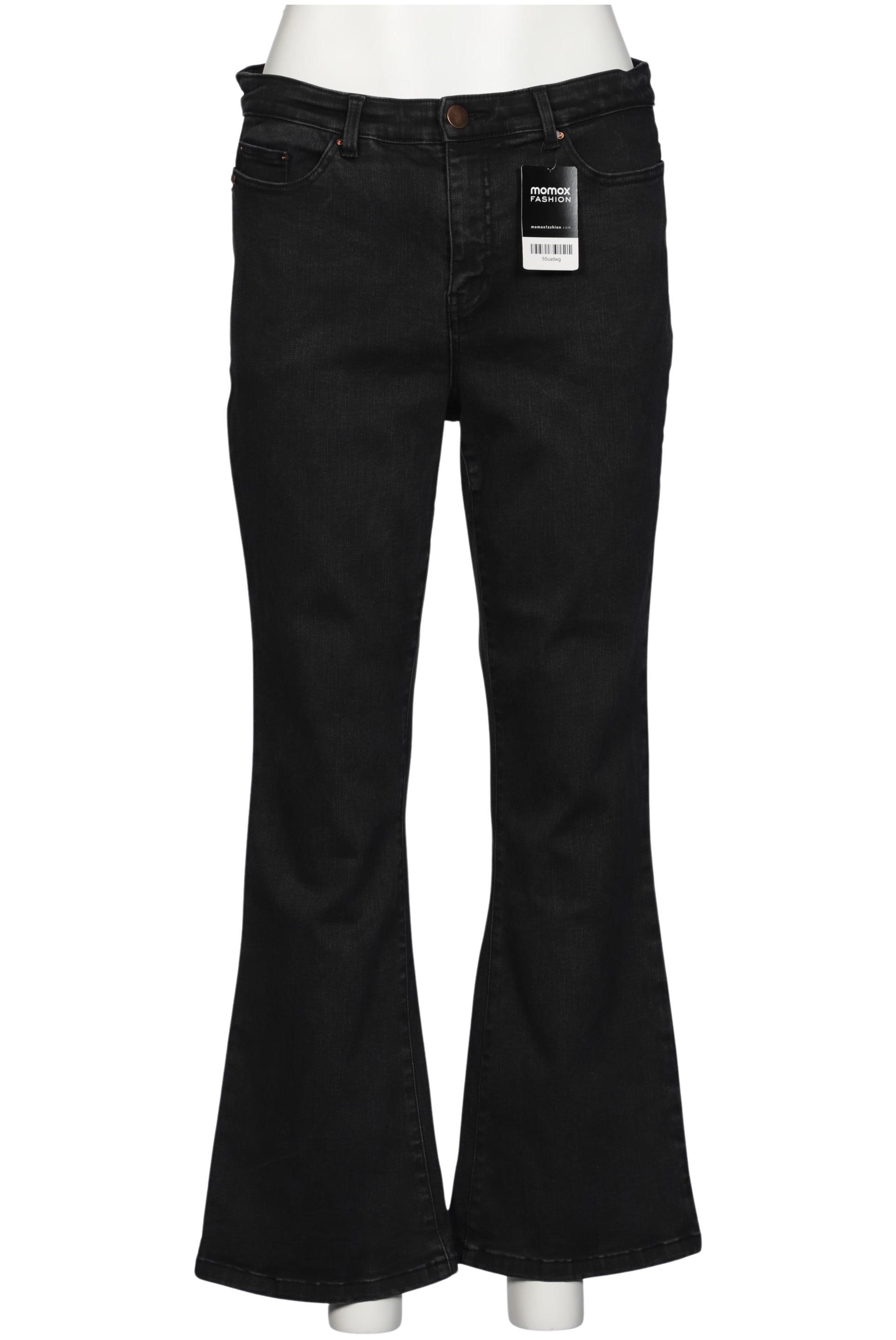 

sheego Damen Jeans, schwarz, Gr. 35